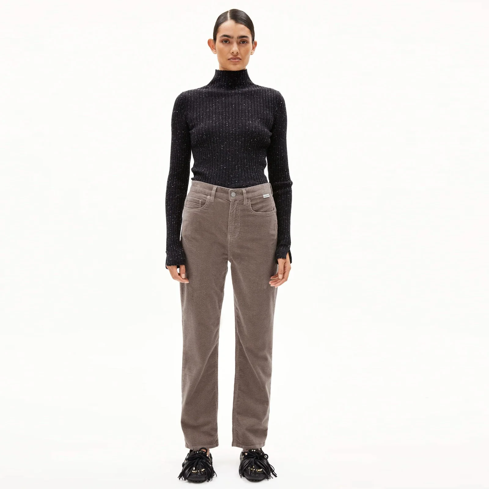 Aaikala Corduroy Pants walnut cream - Image 3