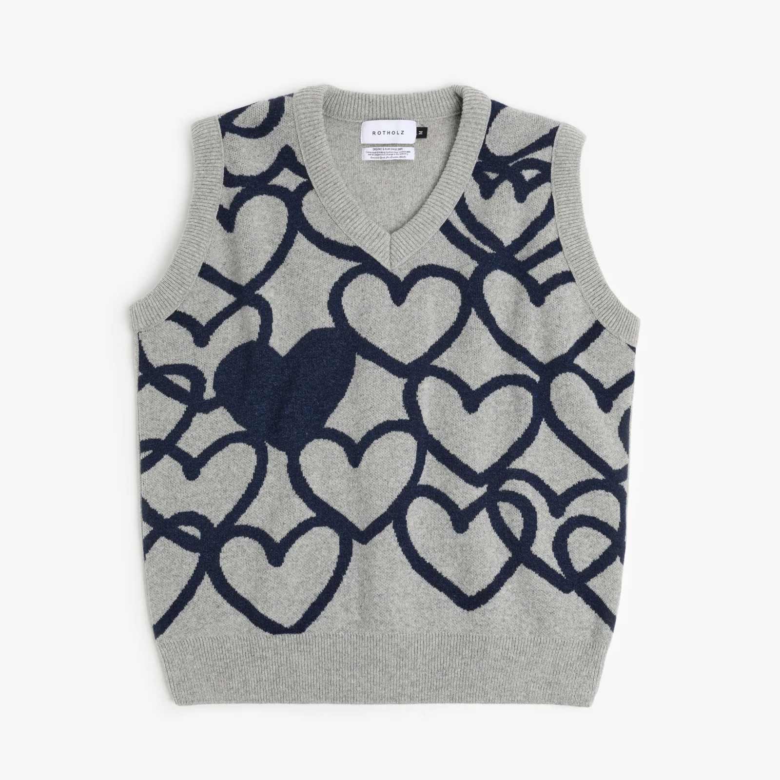 Affection Knit Vest grey melange