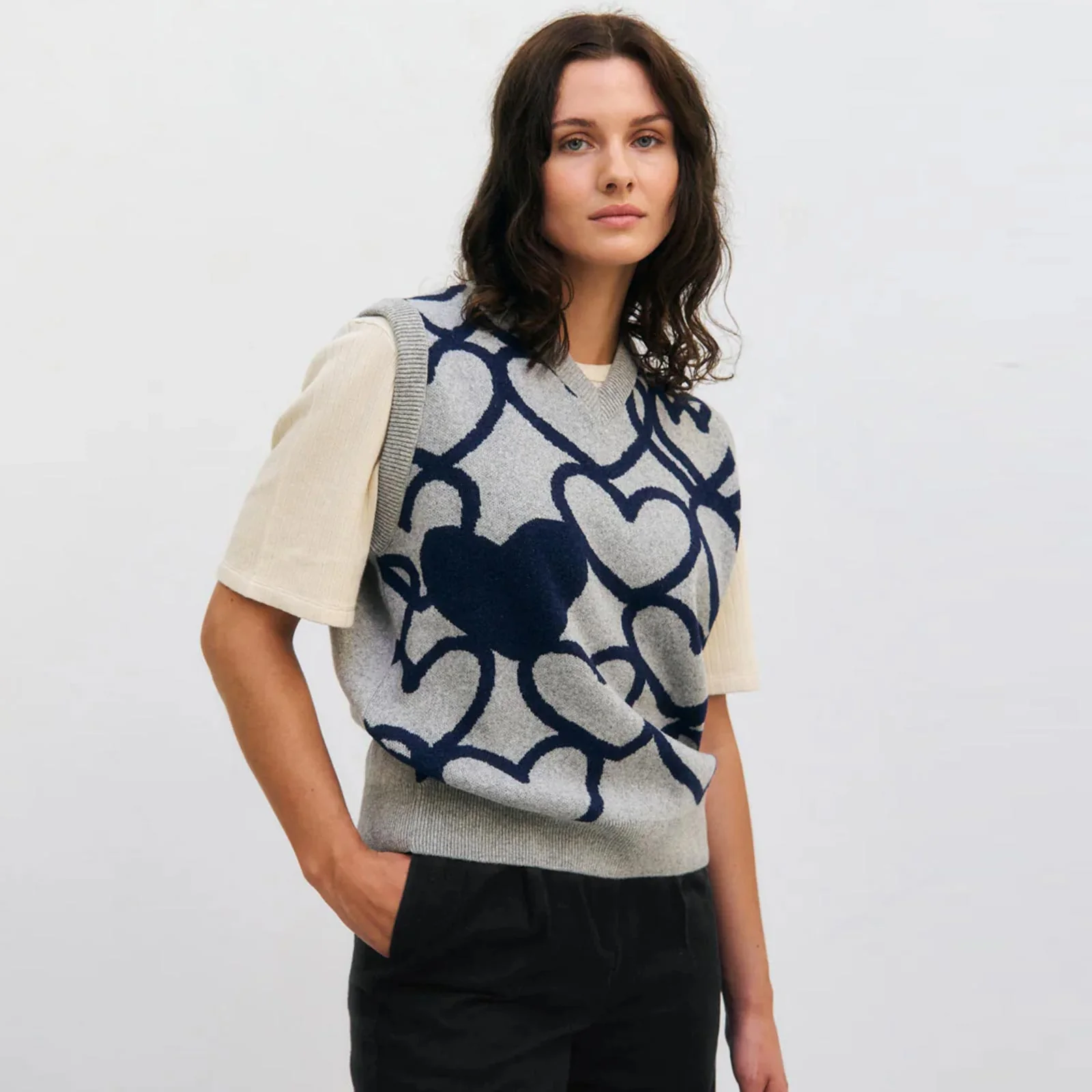 Affection Knit Vest grey melange - Image 5