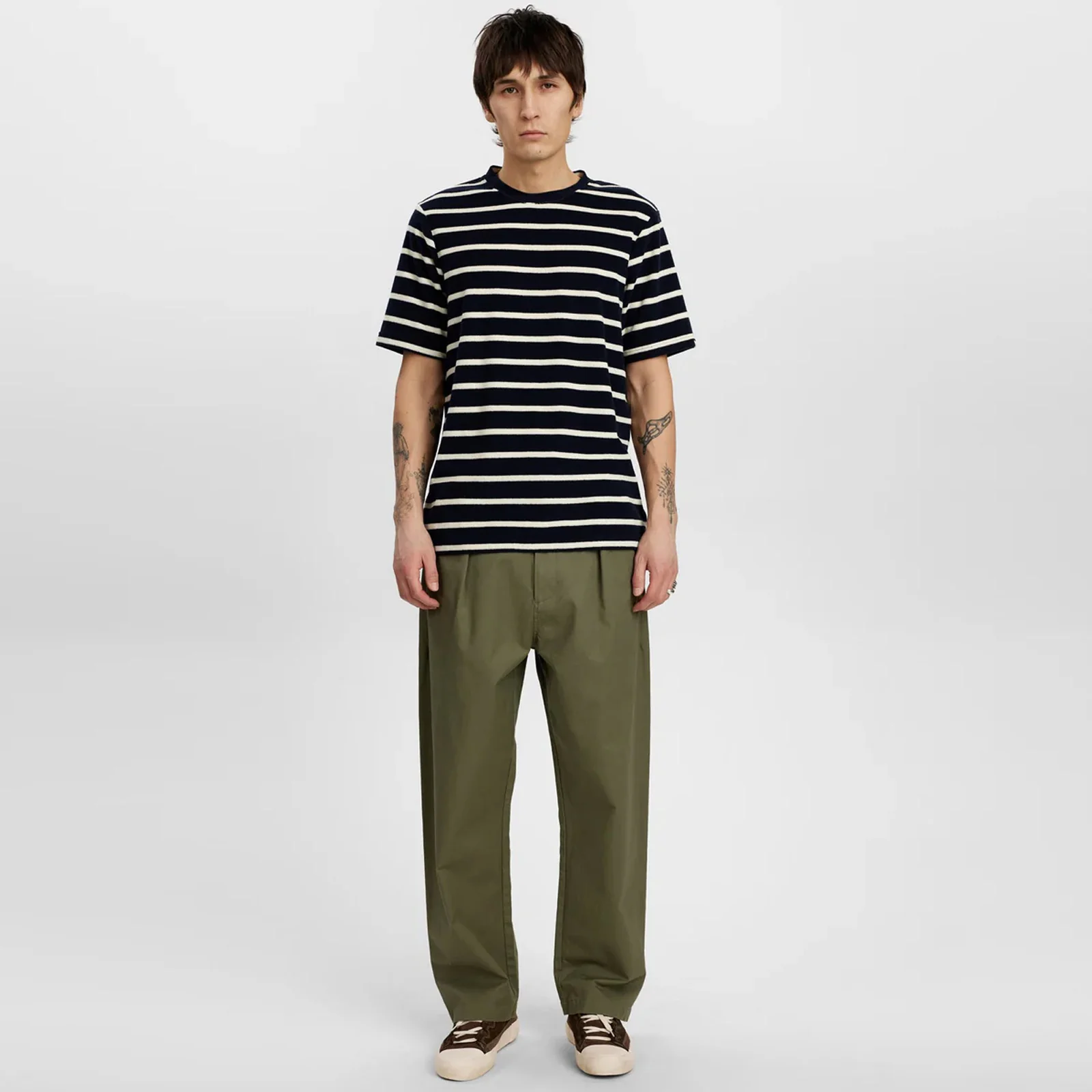 Akkikki Frotte Stripe Tee 3059 sky captain - Image 3