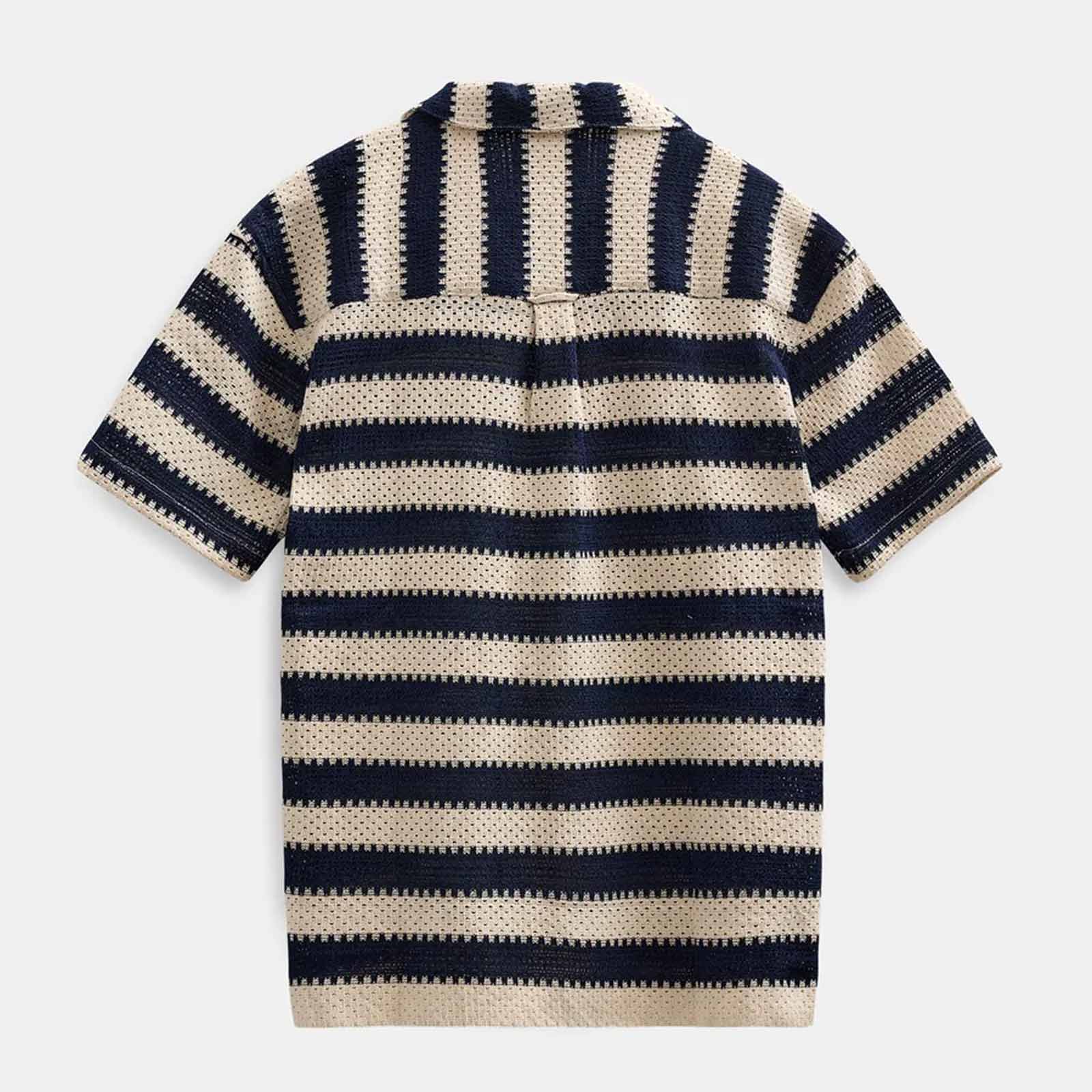 Akleander Stripe Lace S/S Shirt tofu - Image 2