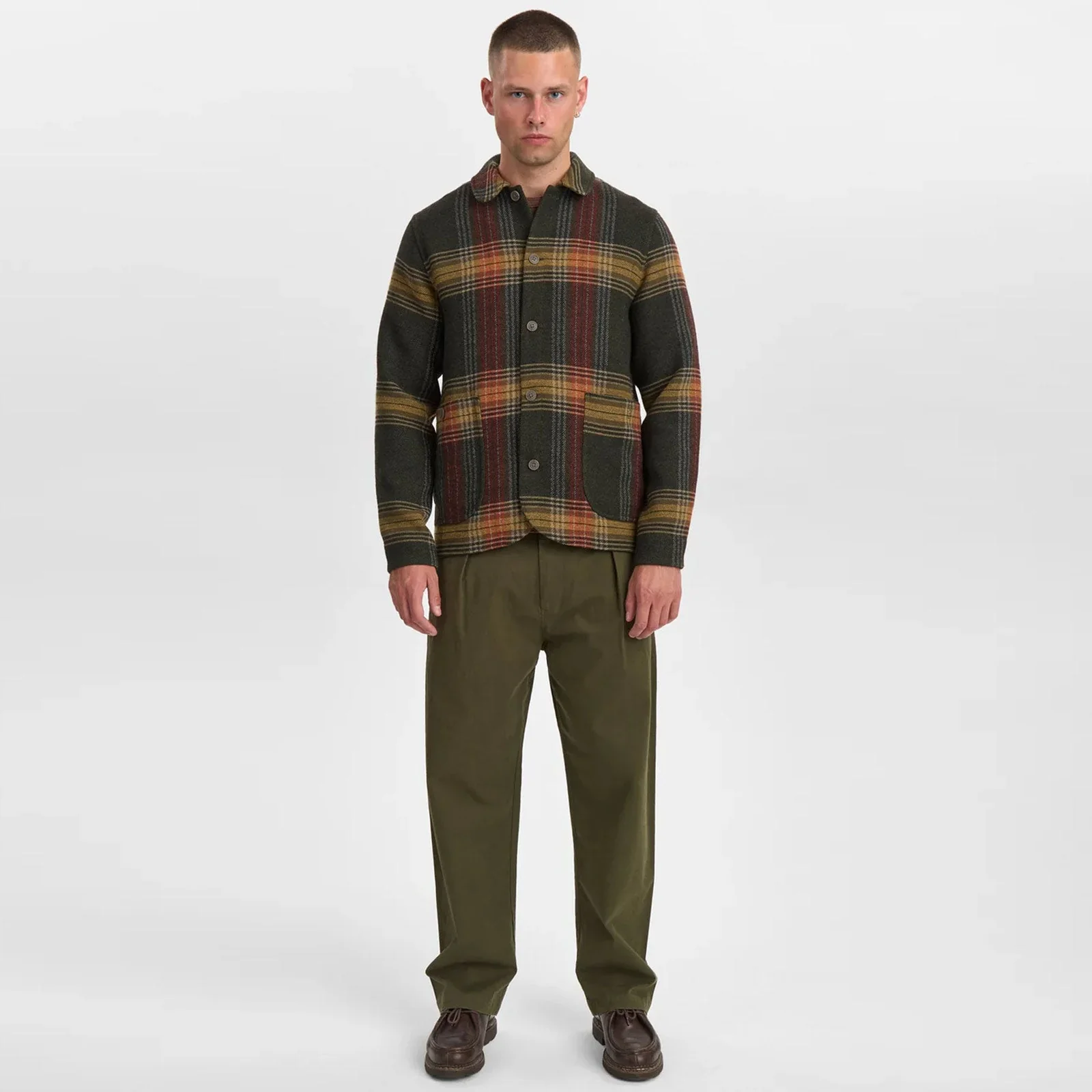 Akoscar Heavy Twill Overshirt forest night - Image 4