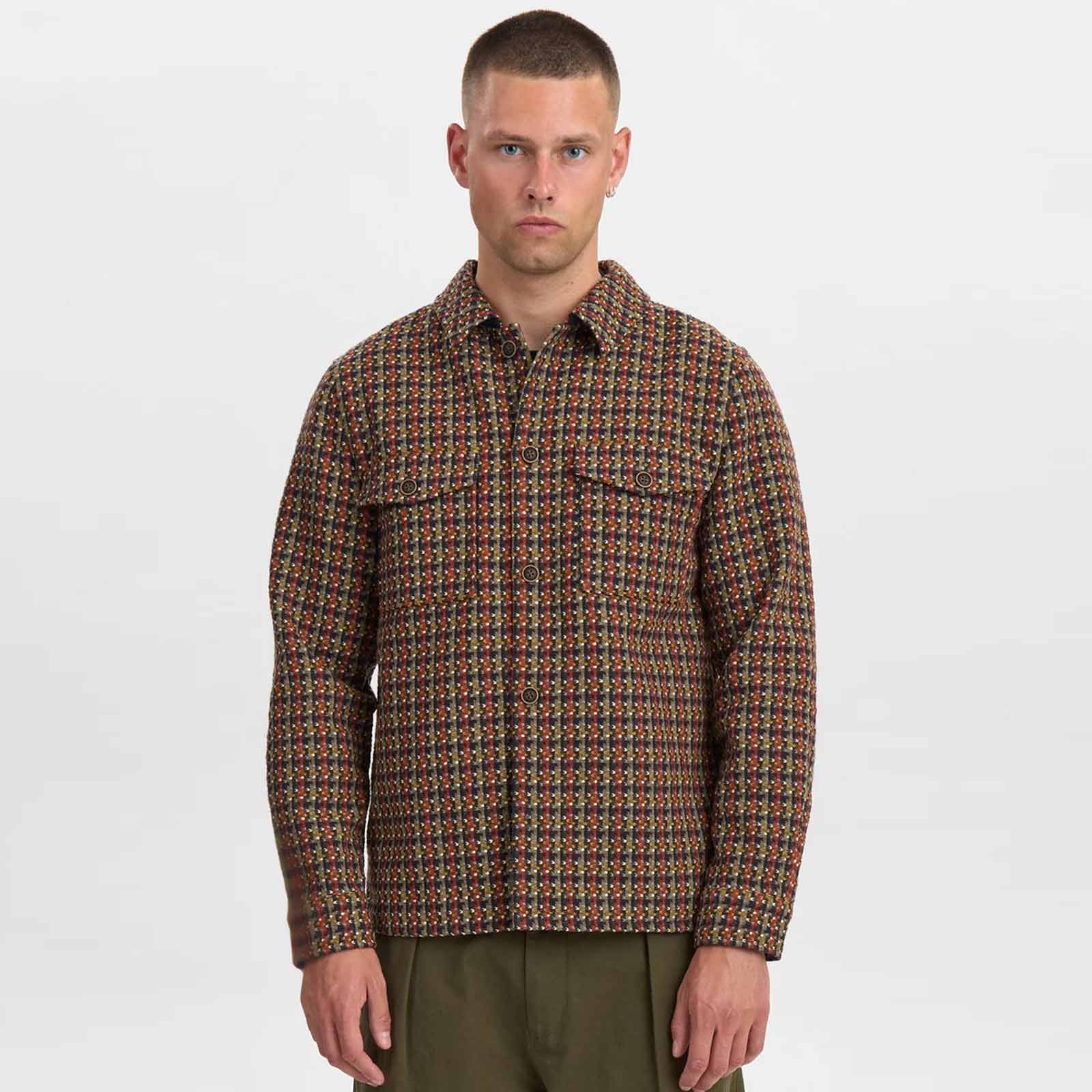 Akoscar New Multi Col Overshirt tiger´s eye