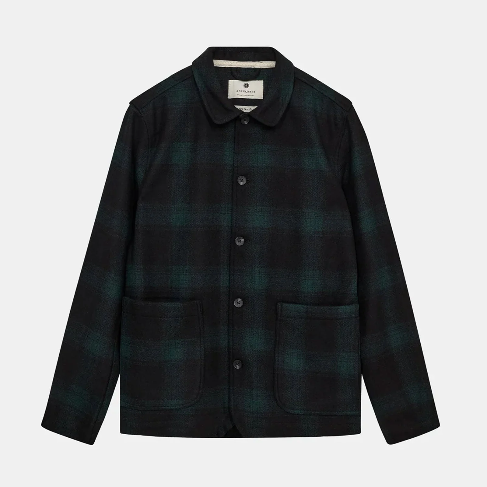 Akoscar Woolen Overshirt forest night - Image 4