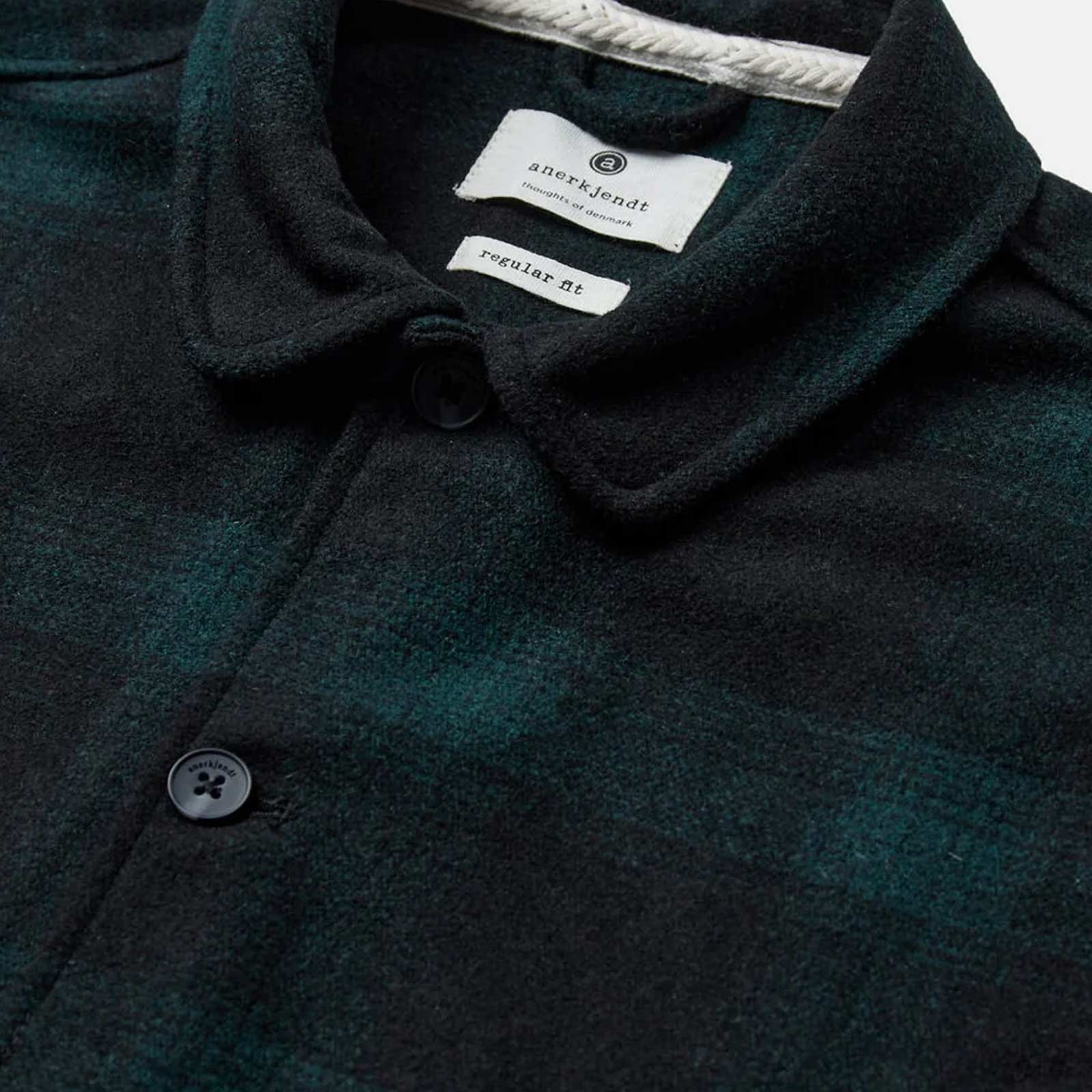 Akoscar Woolen Overshirt forest night - Image 6