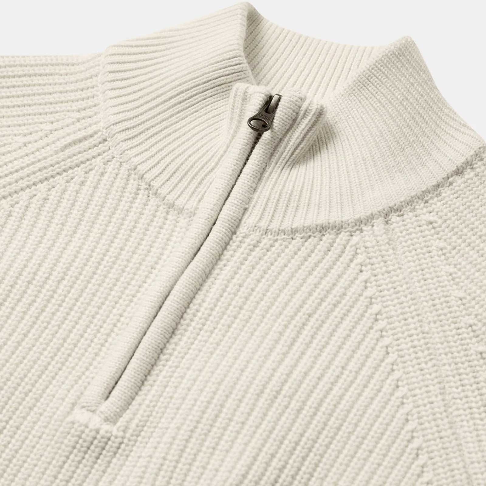 Aksune Patent Half Zip Knit Jumper tofu - Image 3