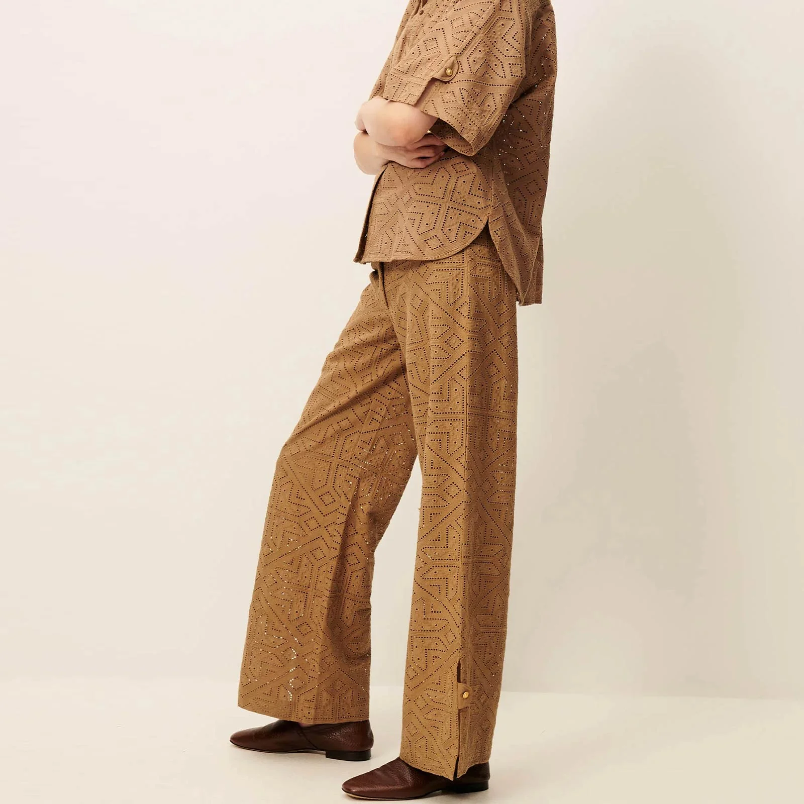 Allindy Embroidered Pants pampa - Image 2