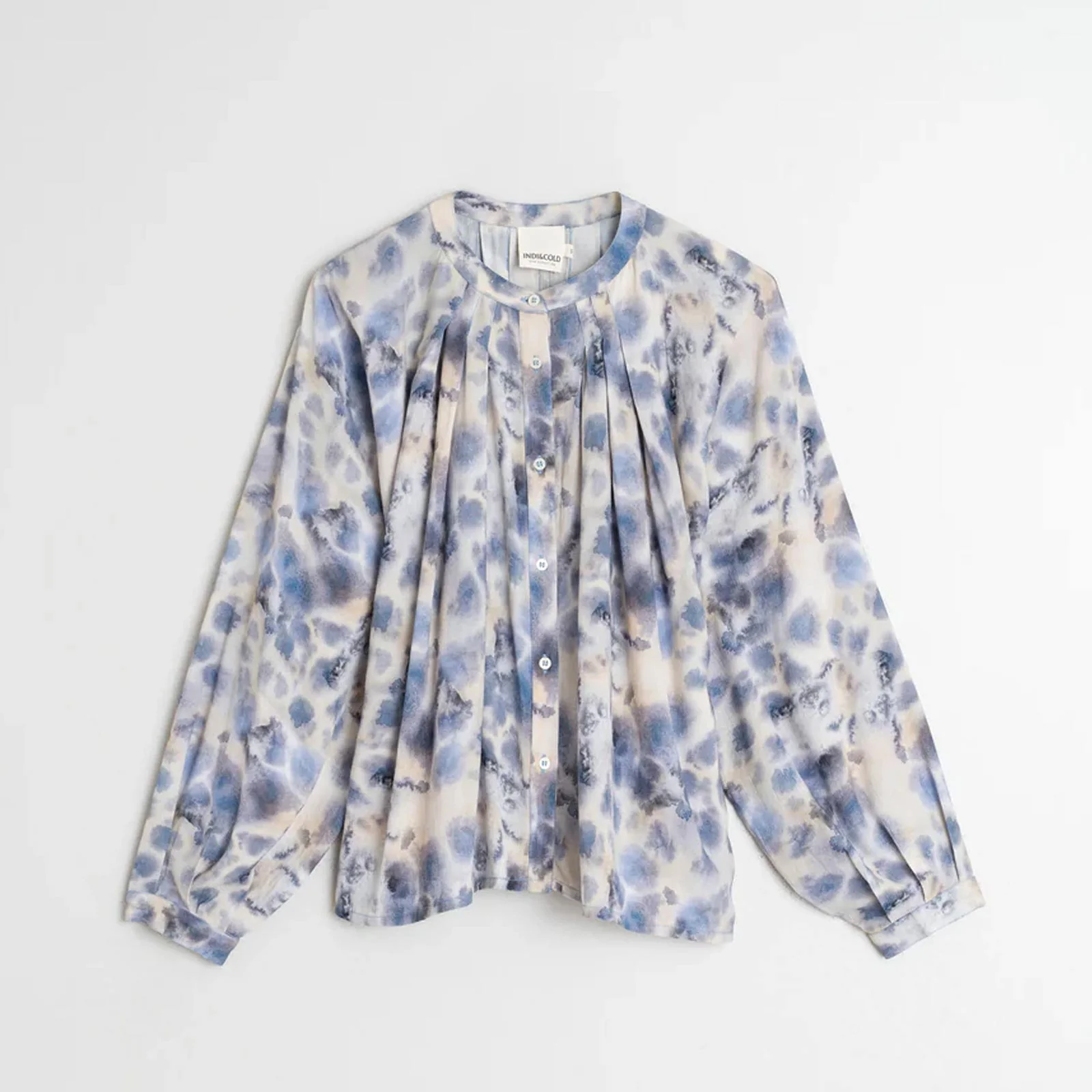 Allover Print Blouse azul - Image 5