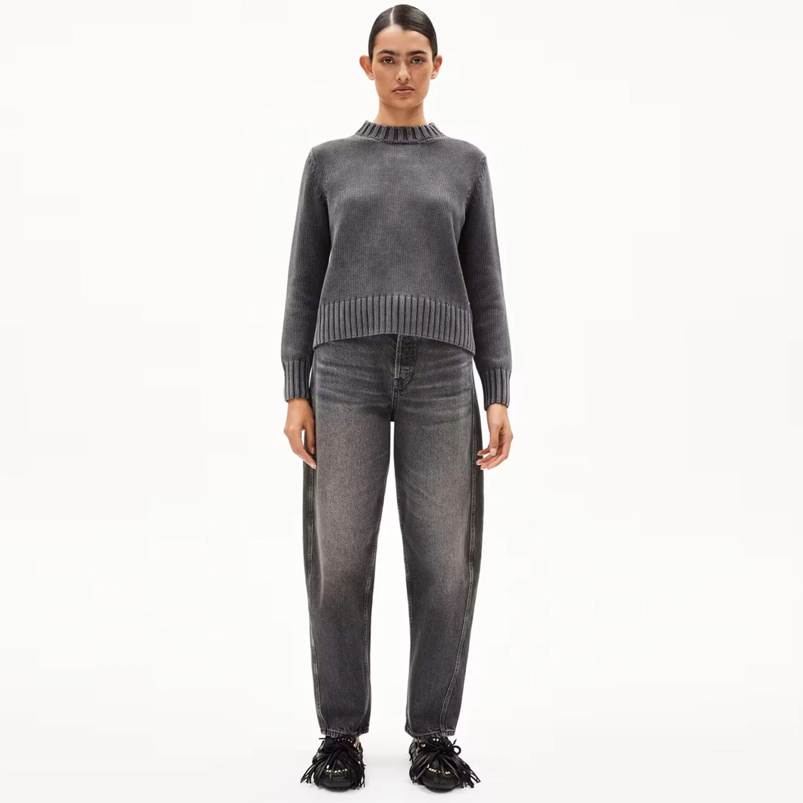 Amaliaas GMT Dye Jumper black - Image 3