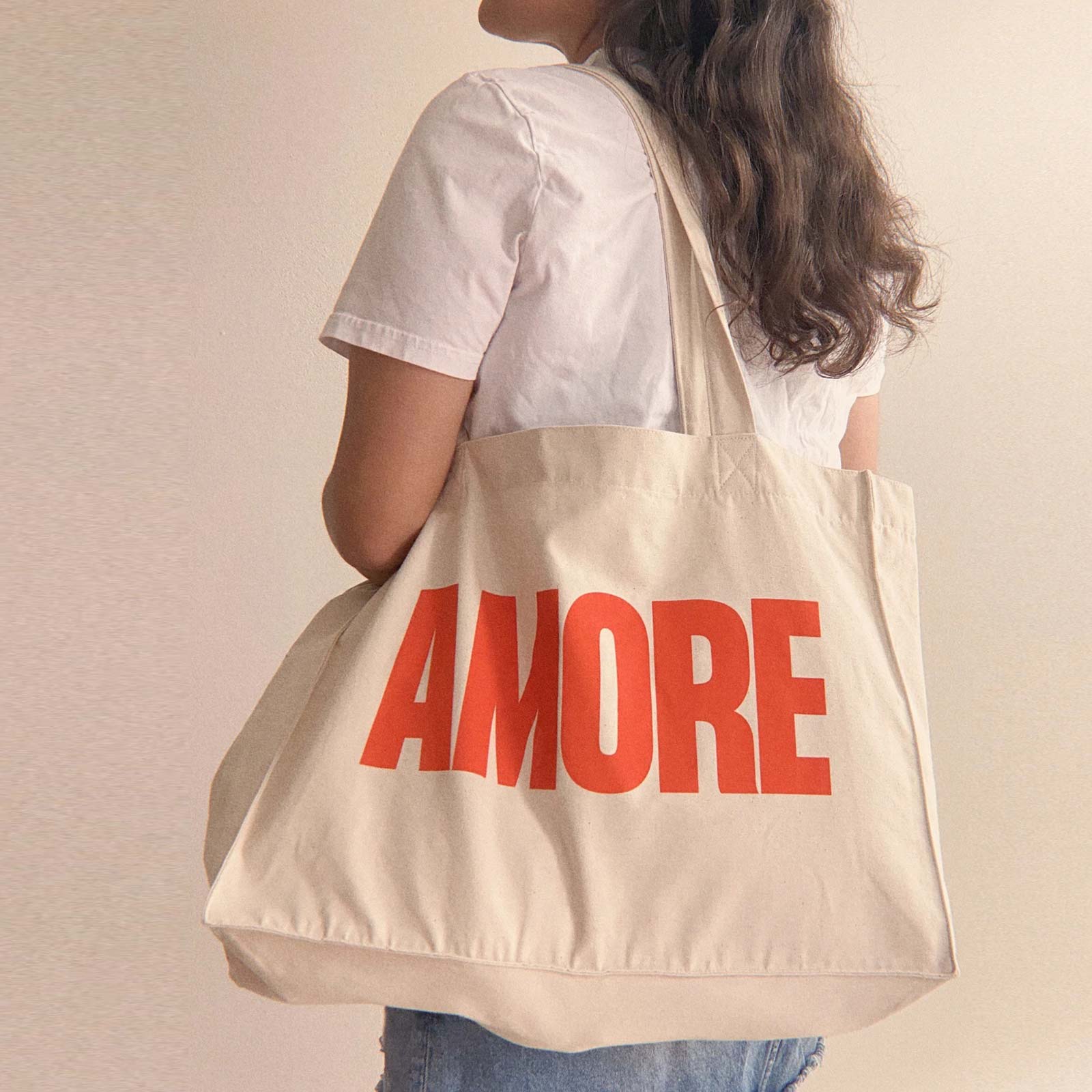 Amore Shopping Bag natural/orange - Image 2