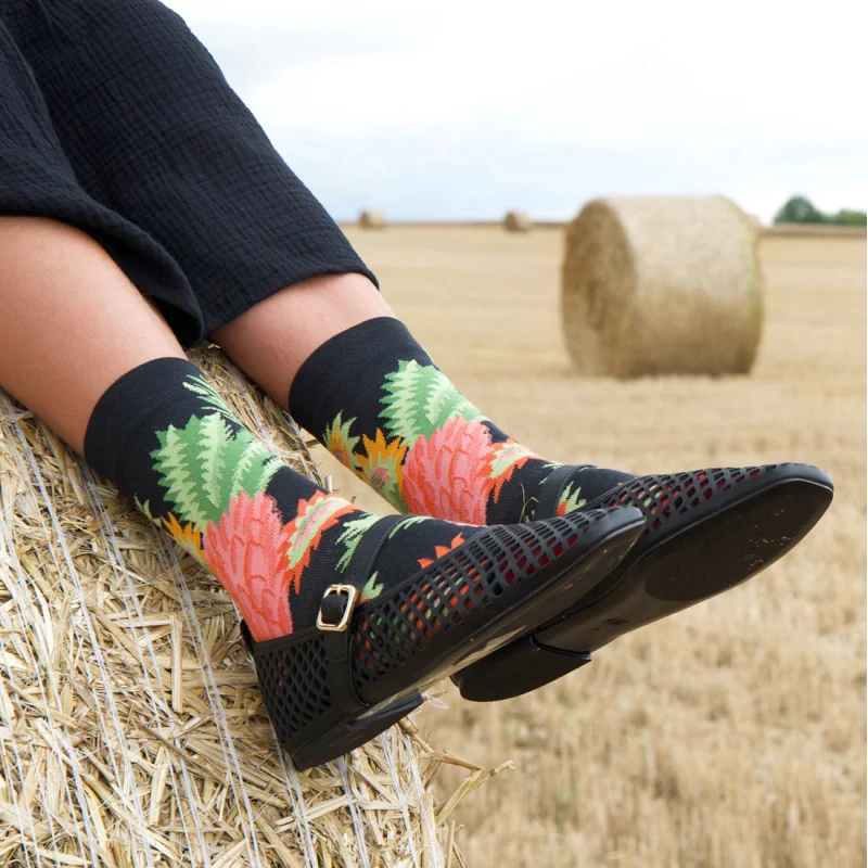 Ananas faux-noir Socks EV2-01 - Image 3