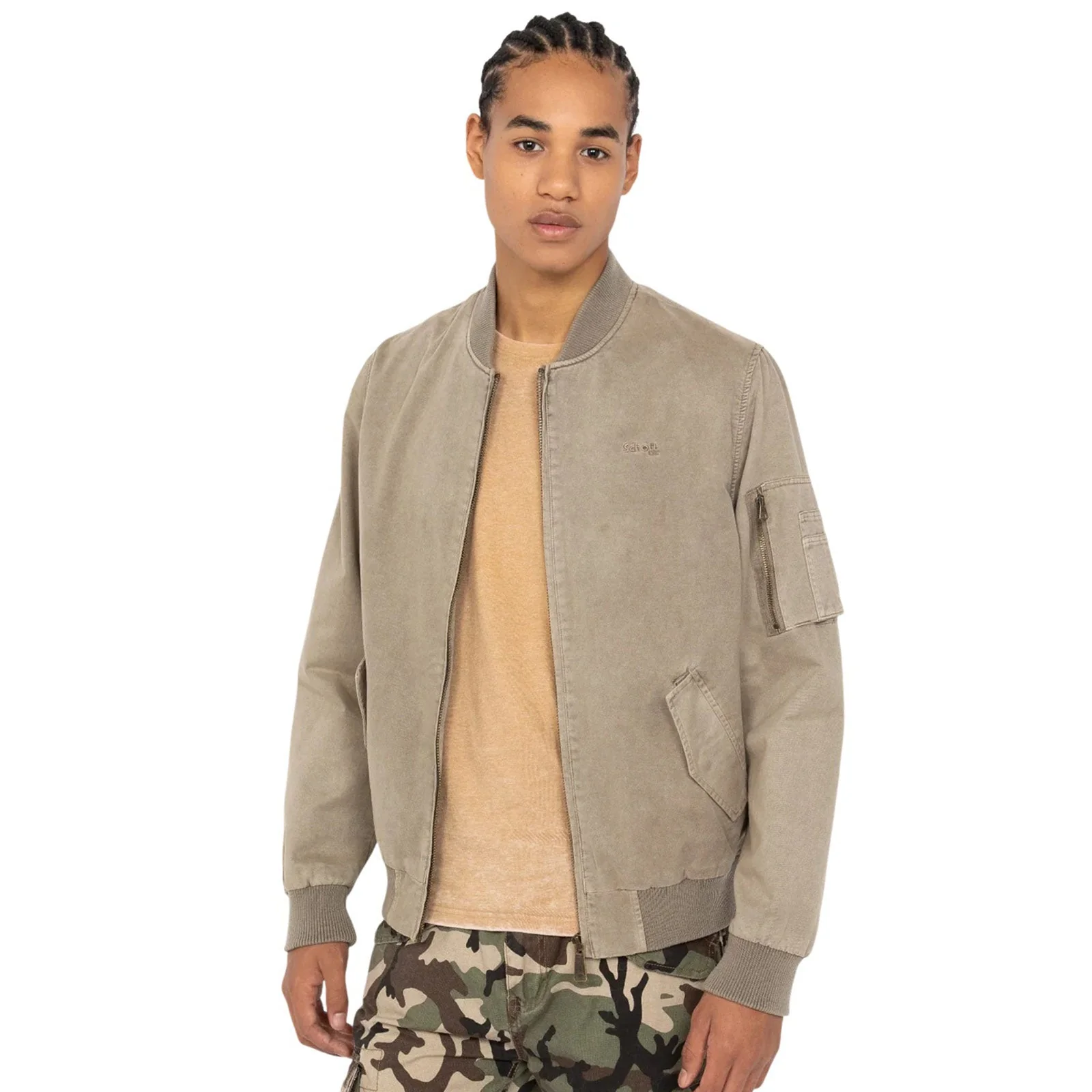 Arcata Cotton Blouson taupe - Image 4