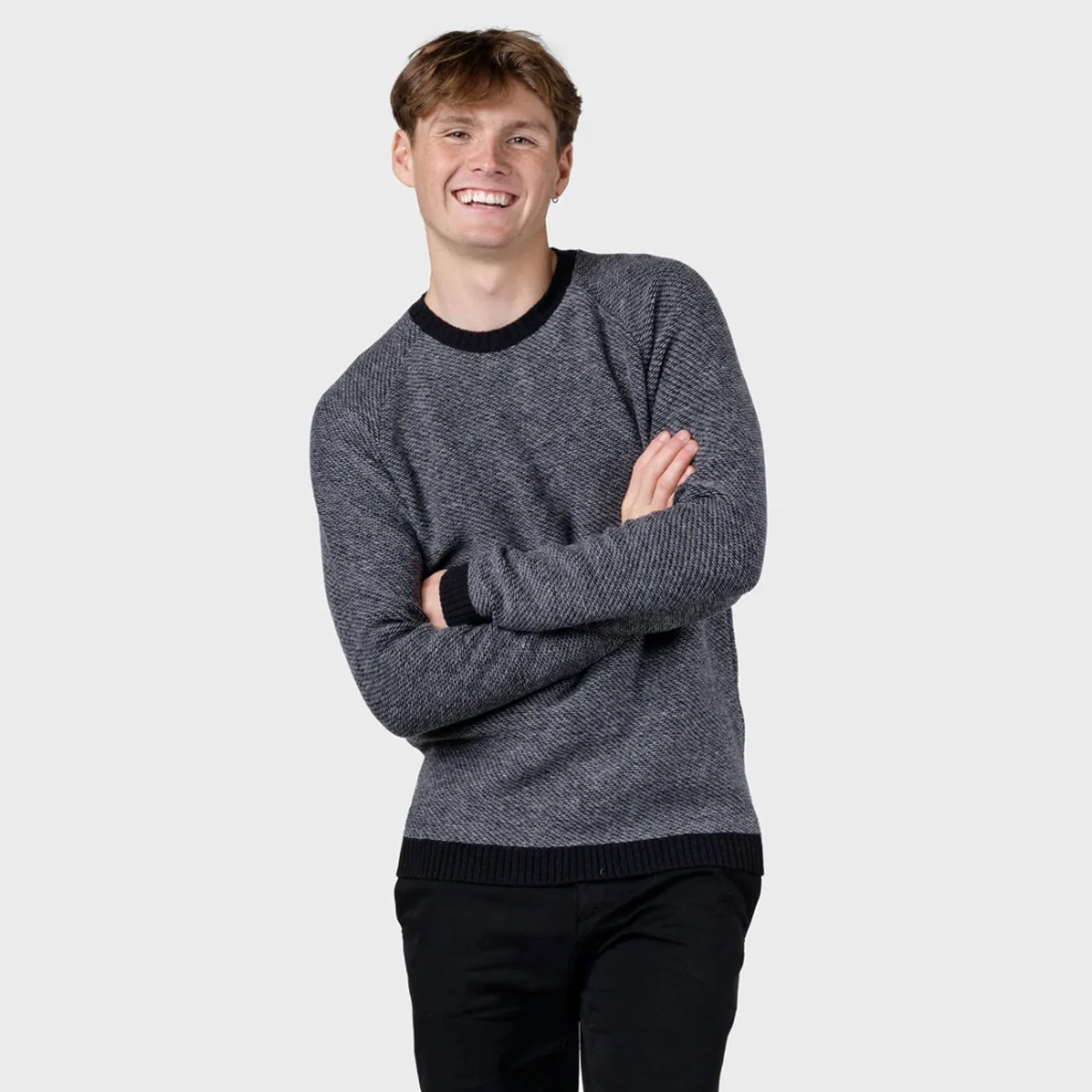 Arthur Knit Jumper black/light grey