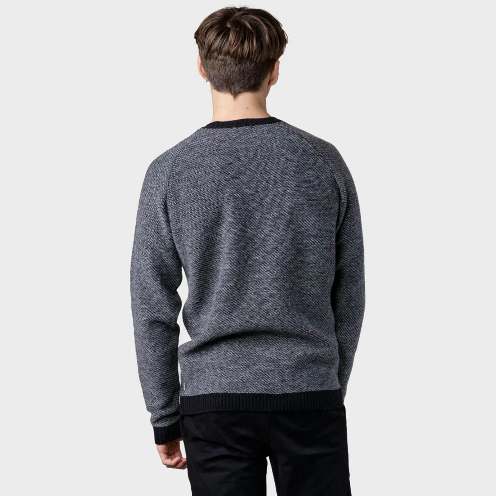 Arthur Knit Jumper black/light grey - Image 3