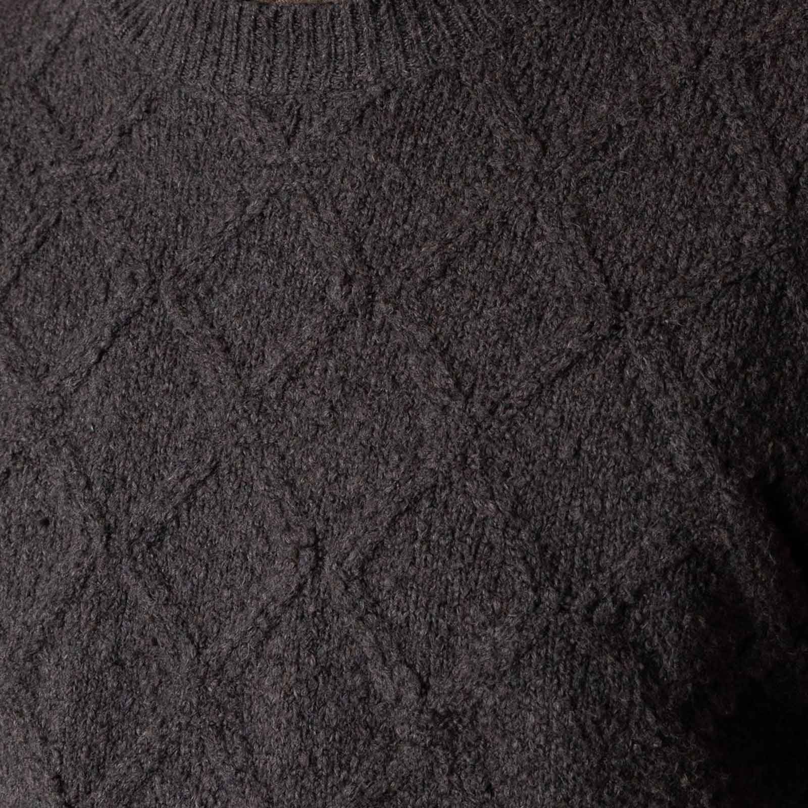Avery Cable Knit taupe brown melange - Image 5