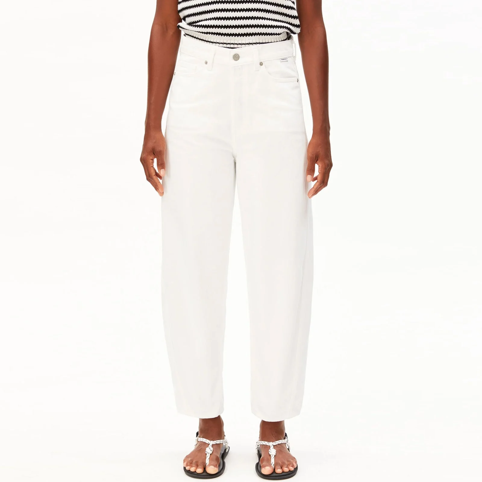 Baarly Barrel Jeans white