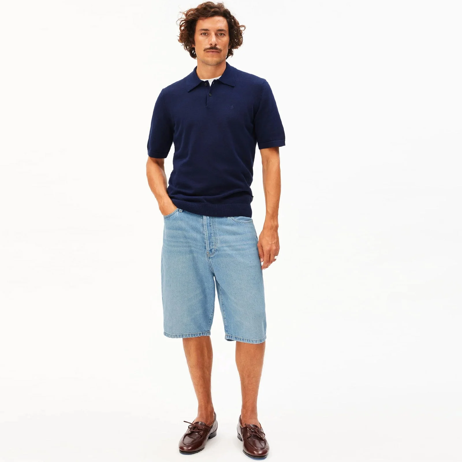 Baggy Hemp Blend Denim Short atlas - Image 3