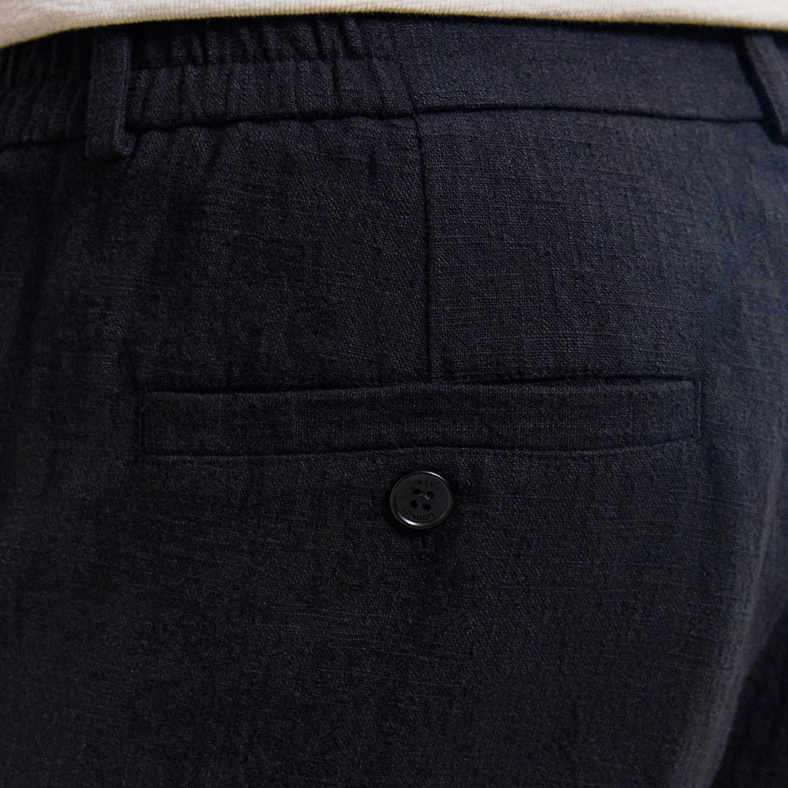 Bayham Linen Blend Trousers black - Image 3