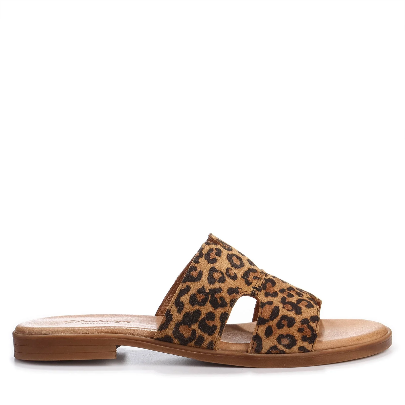 Becca S Sliders leopard suede