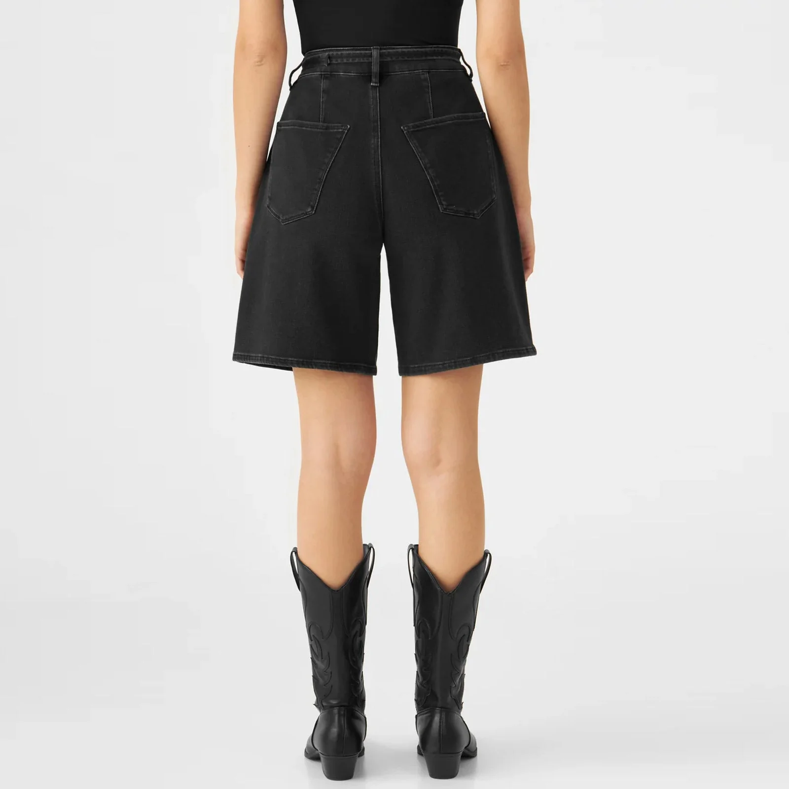 Blinky Shorts black denim - Image 2
