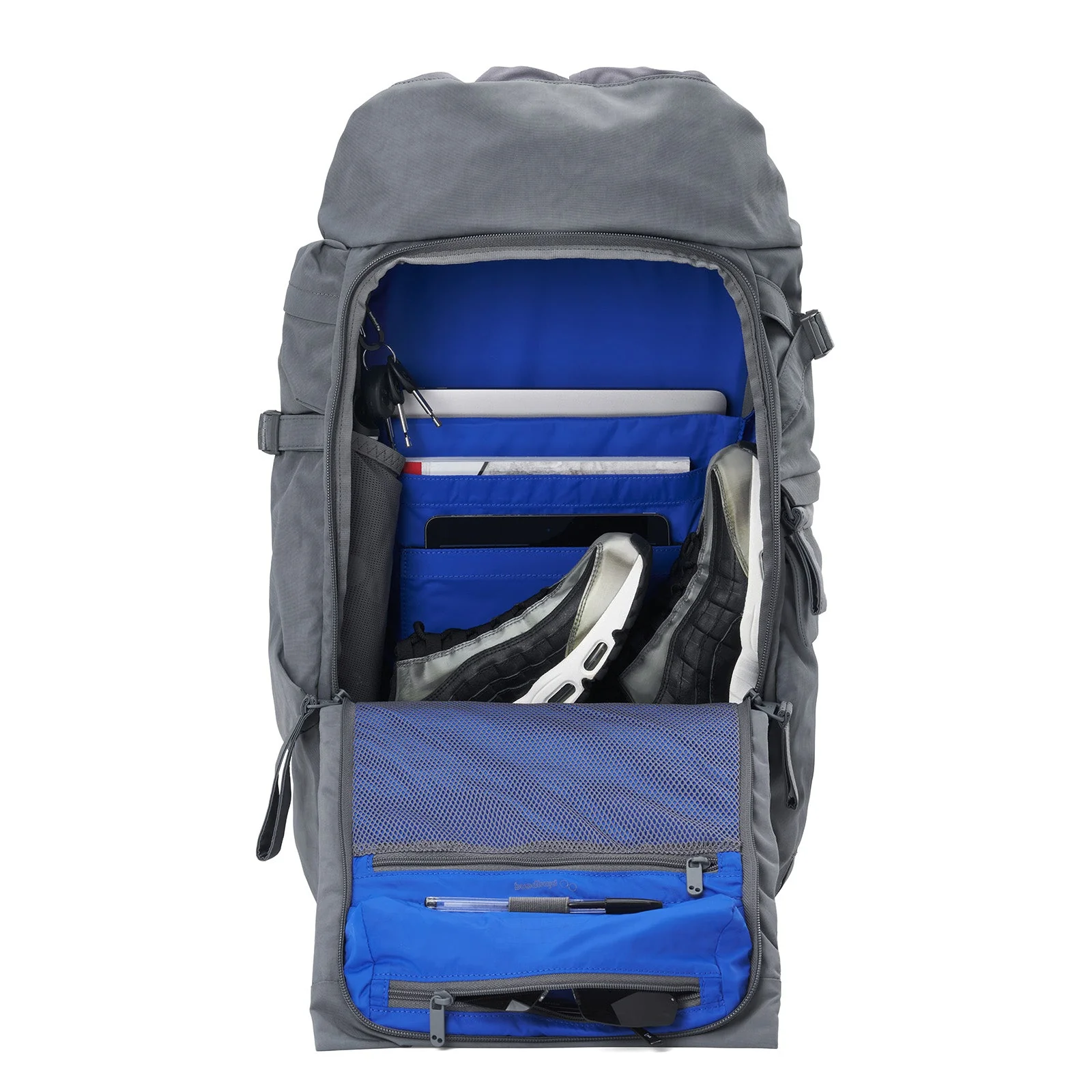 Blok Large Backpack crinkle grey - Image 5