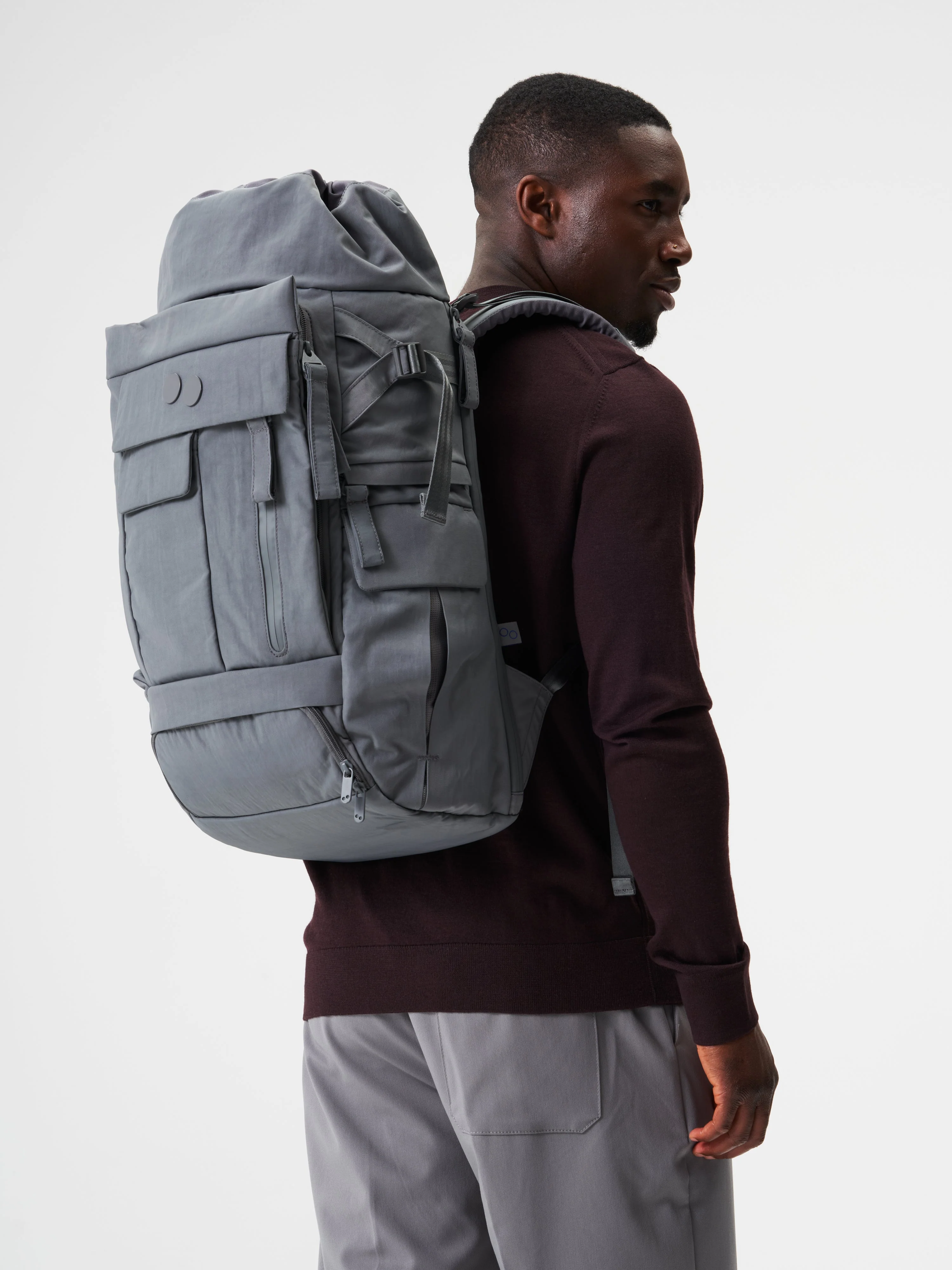 Blok Large Backpack crinkle grey - Image 6