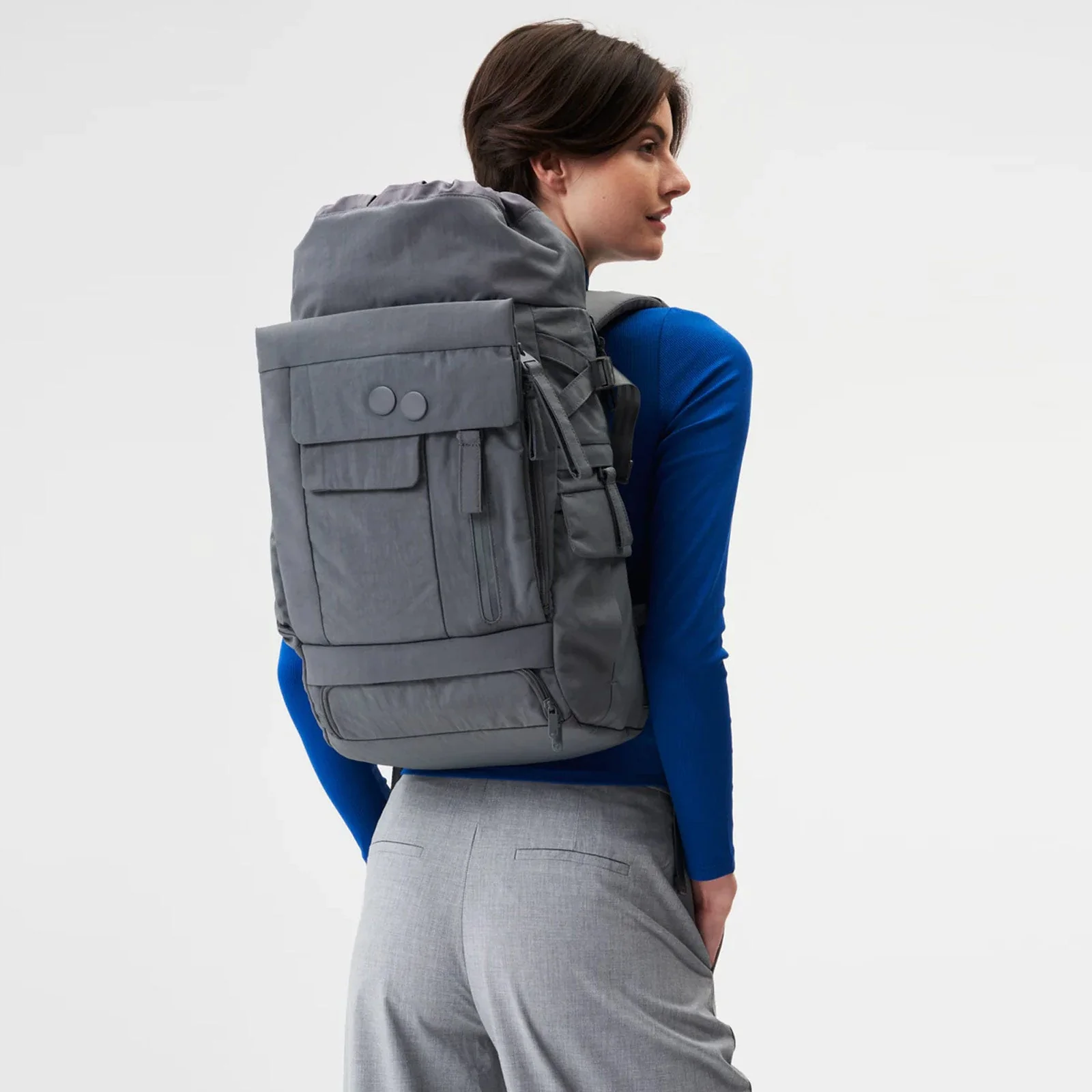 Blok Medium Backpack crinkle grey - Image 5