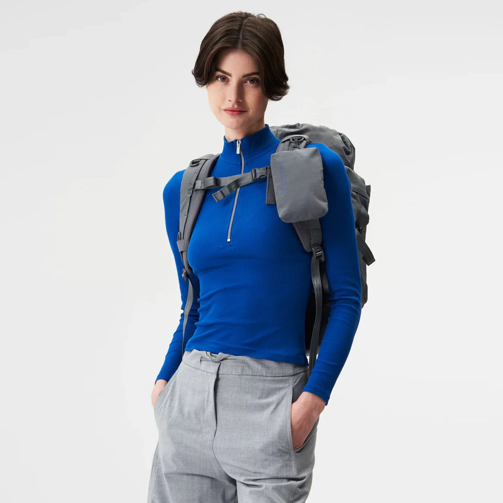 Blok Medium Backpack crinkle grey - Image 6