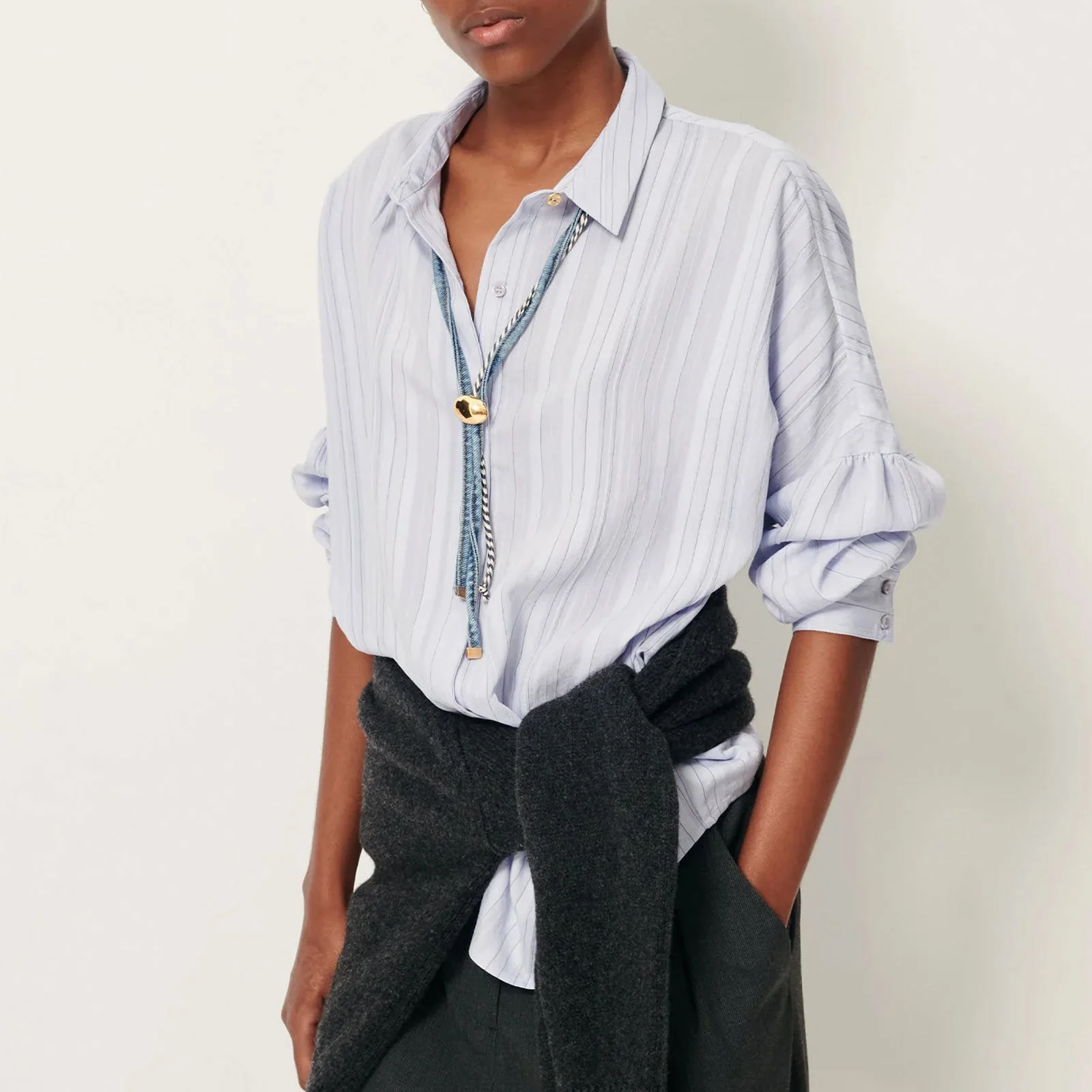 Botan Blouse celeste - Image 3