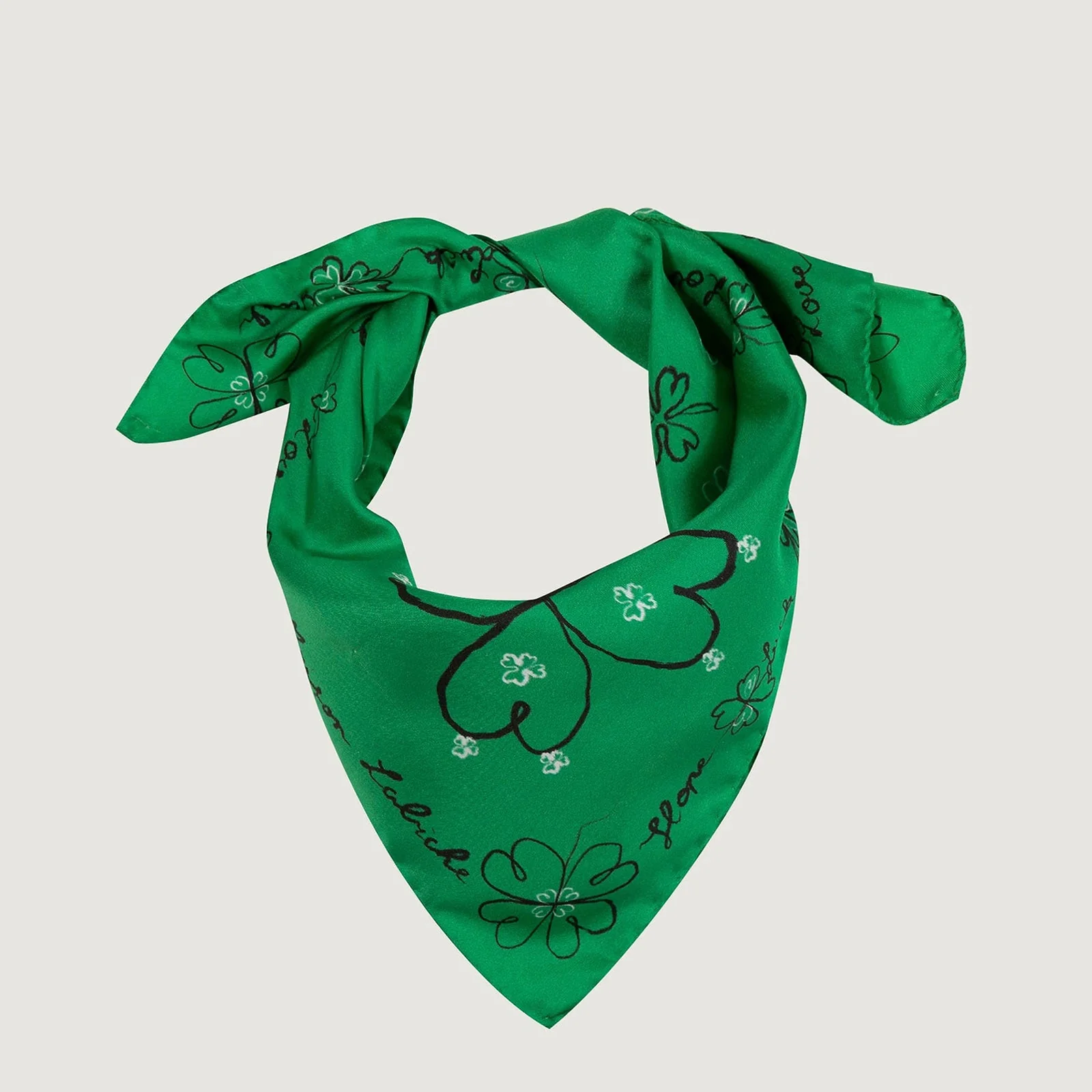 Boulnois Clover Hope Silk Scarf jungle green - Image 2