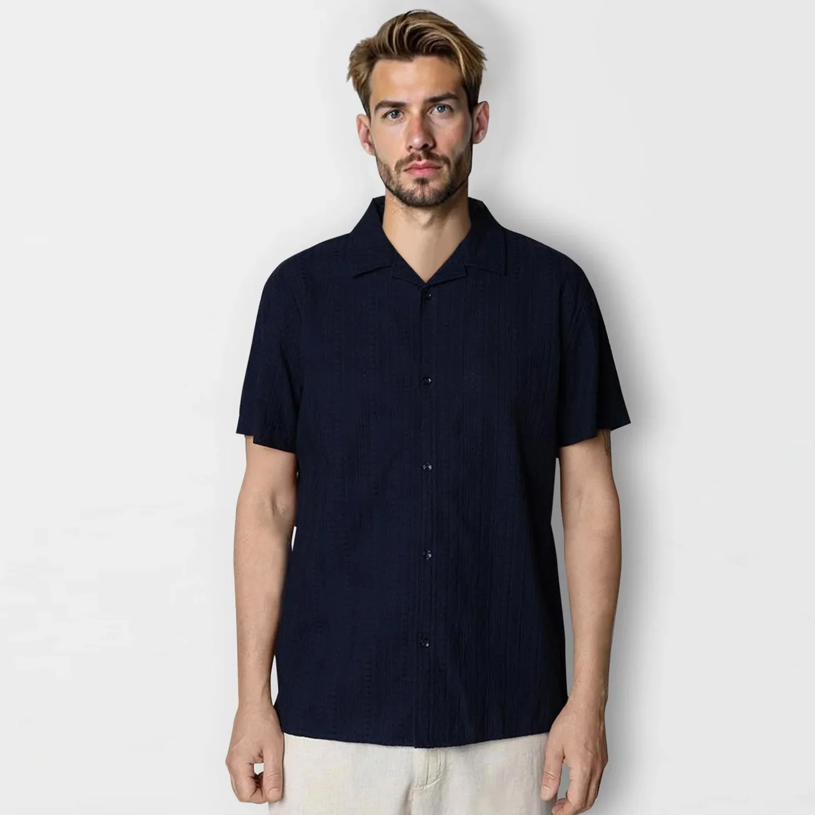 Bowling Bob SS Shirt navy