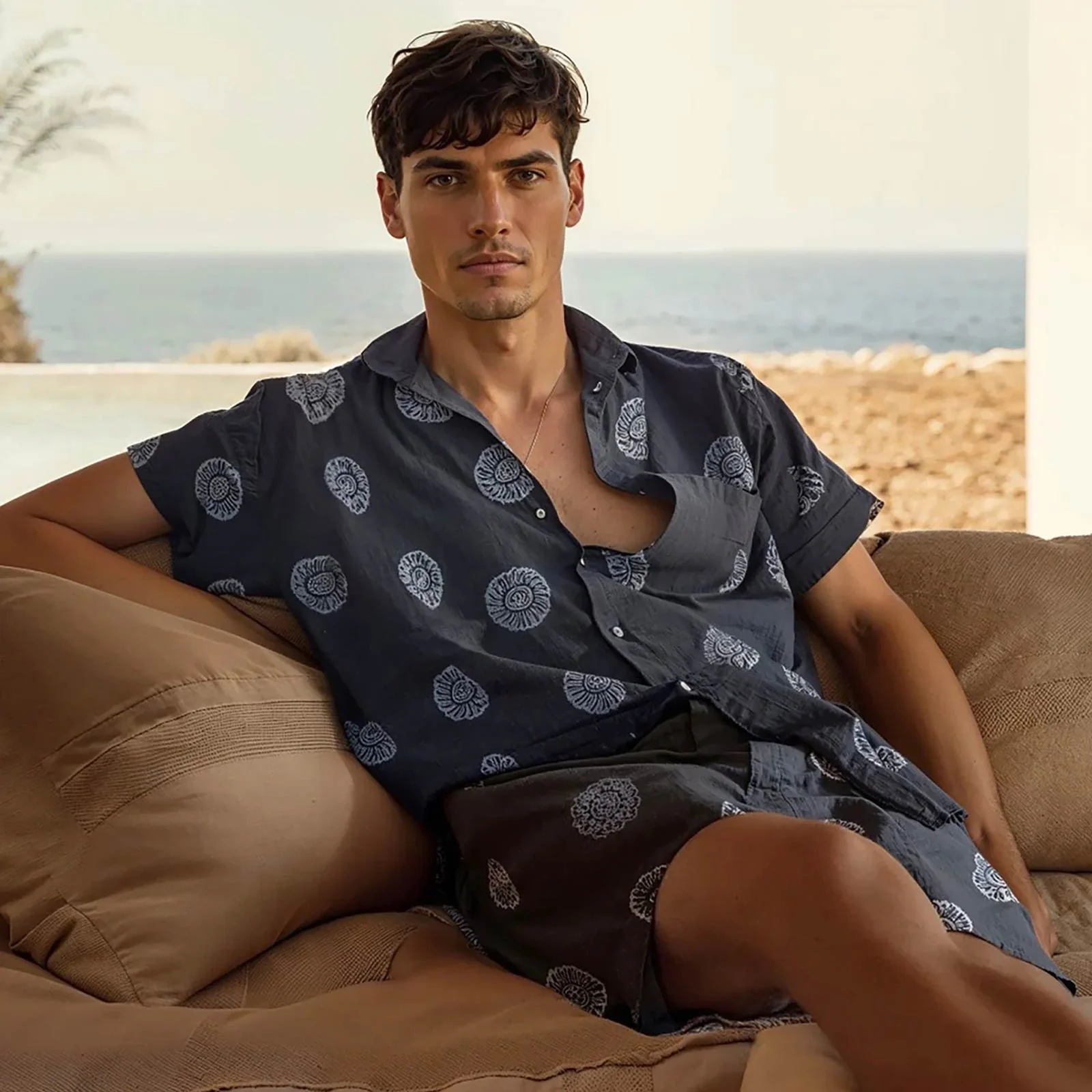 Bowling Miller SS Shirt navy - Image 3
