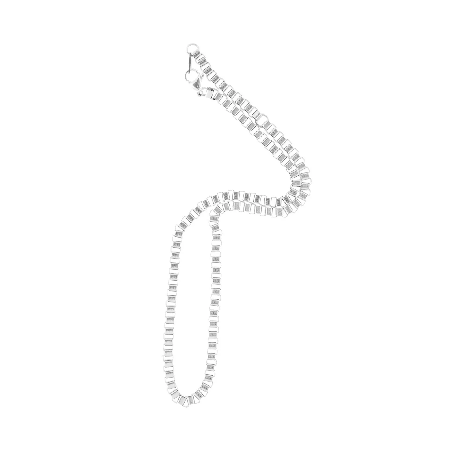 Boxchain Necklace silver - Image 3