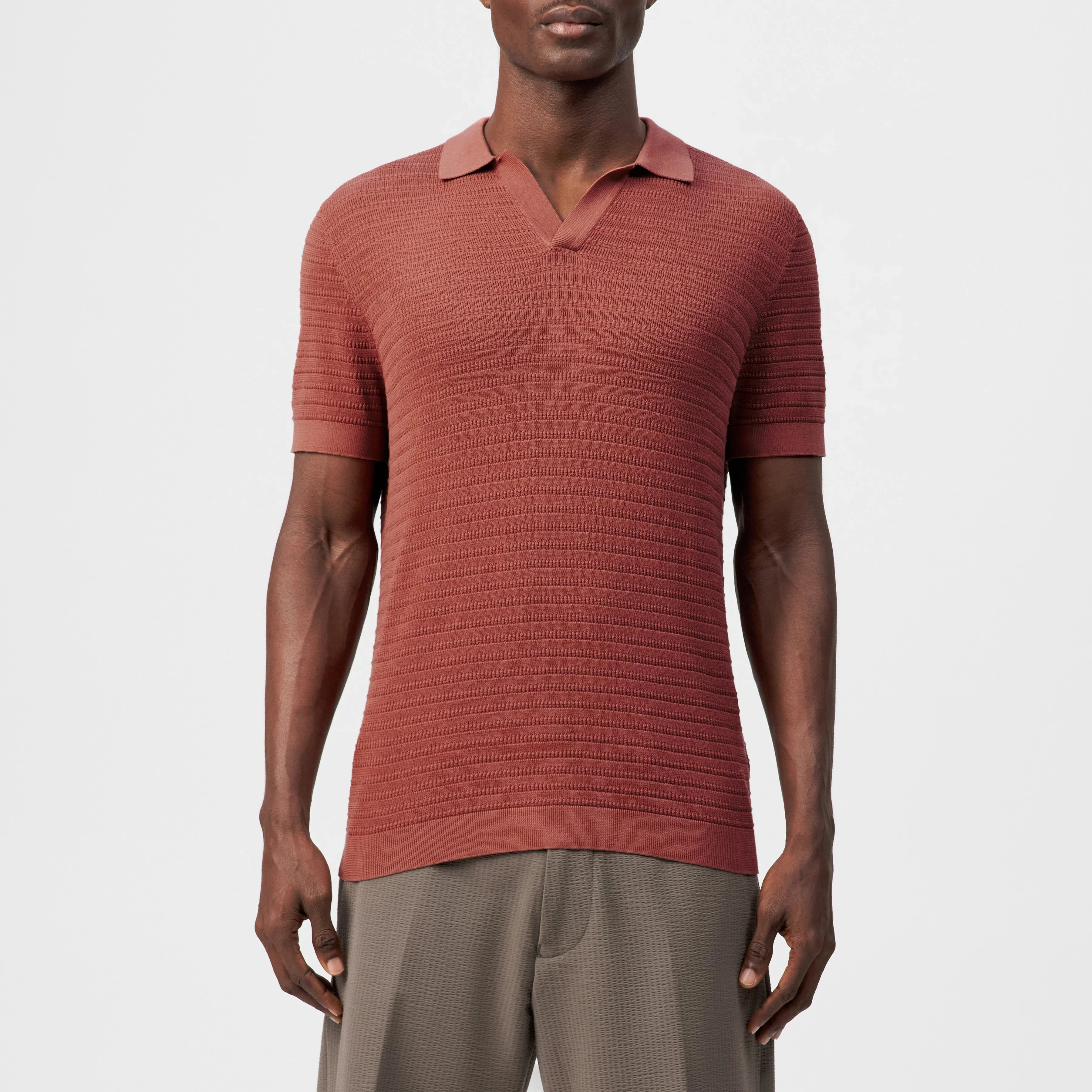 Braian Polo Shirt 420052 burnt coral