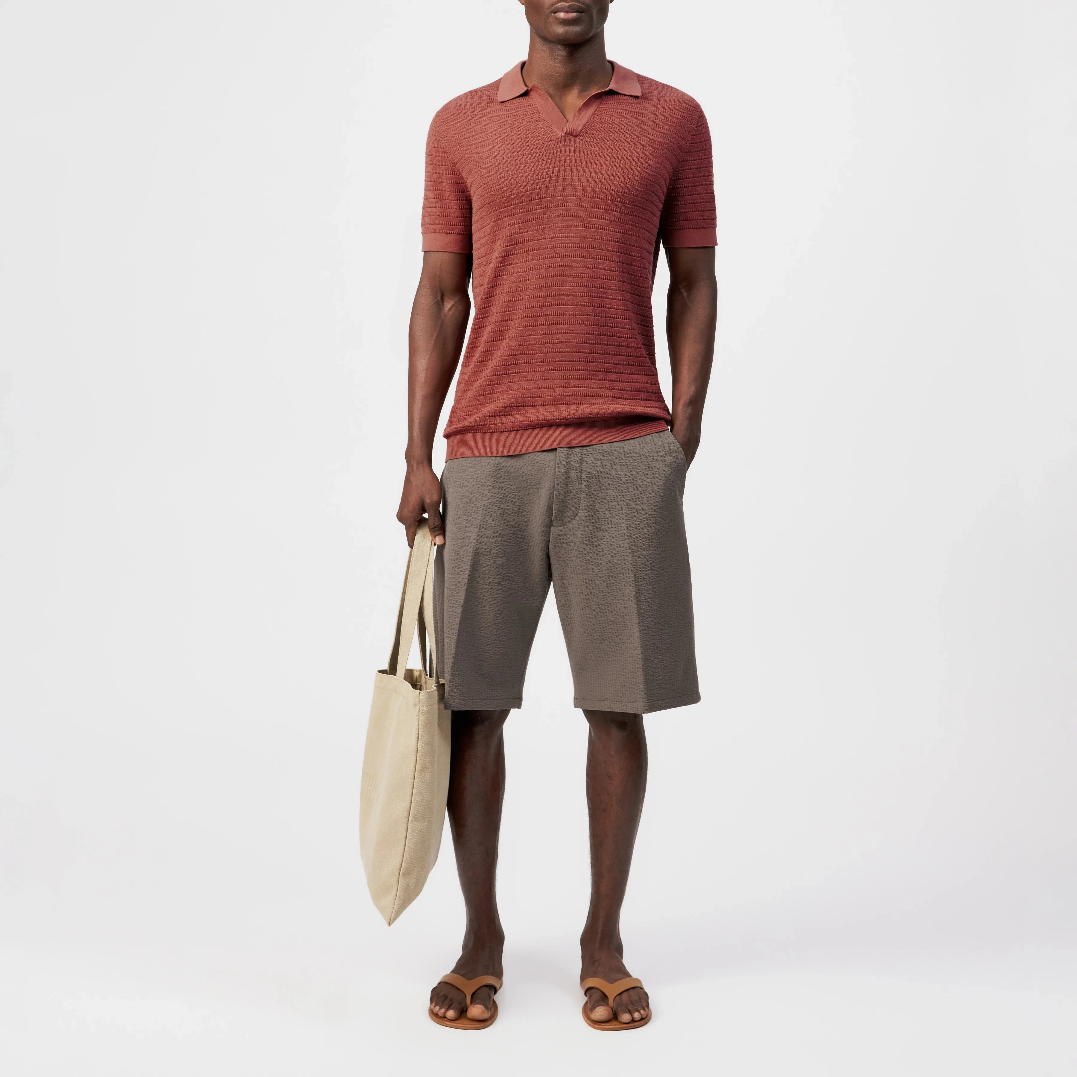 Braian Polo Shirt 420052 burnt coral - Image 3