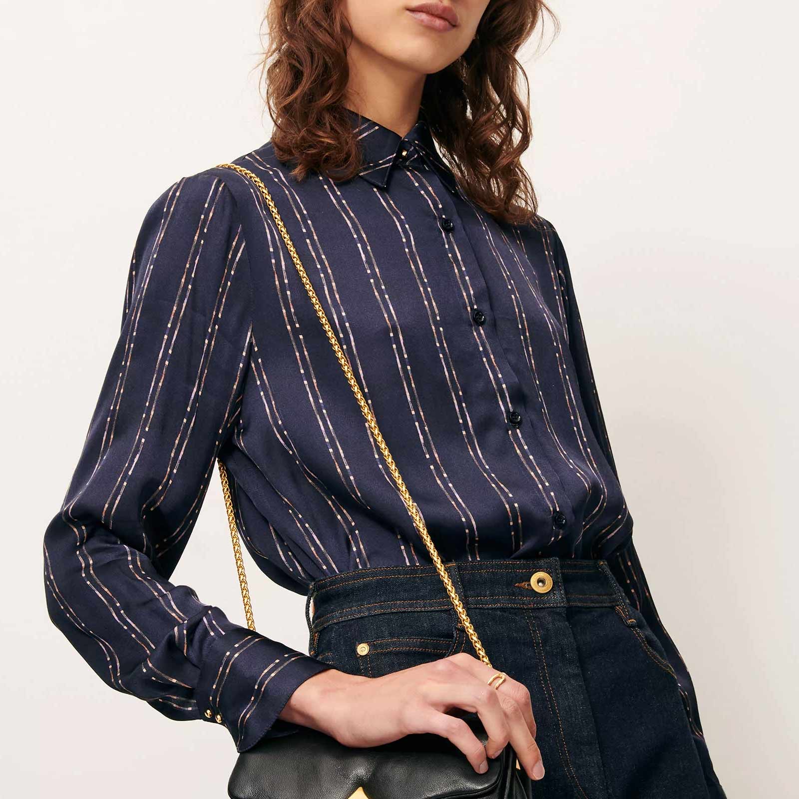 Britjet Blouse navy plumikat - Image 4