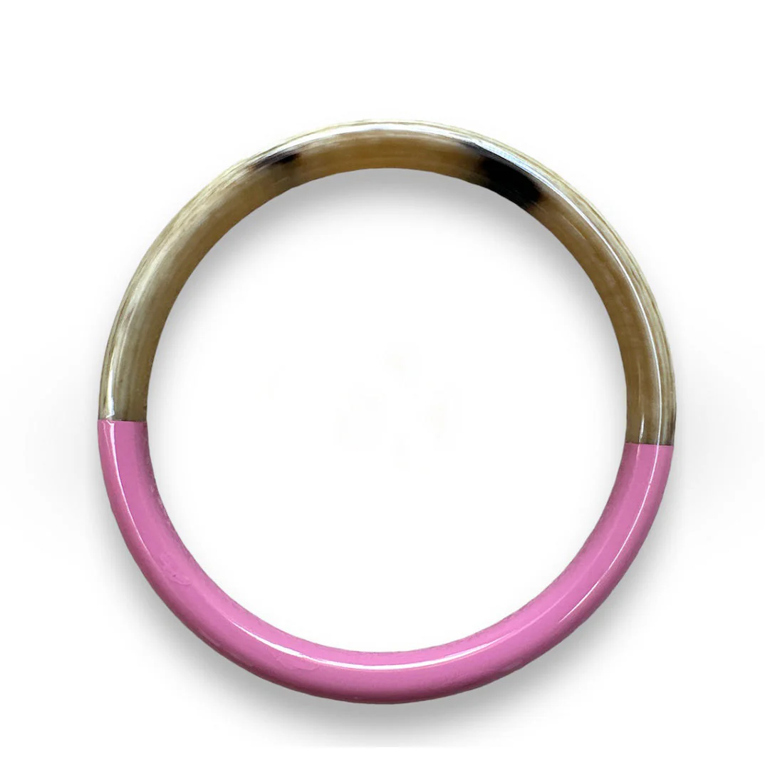 Buffle Horn Bracelet laqué C21