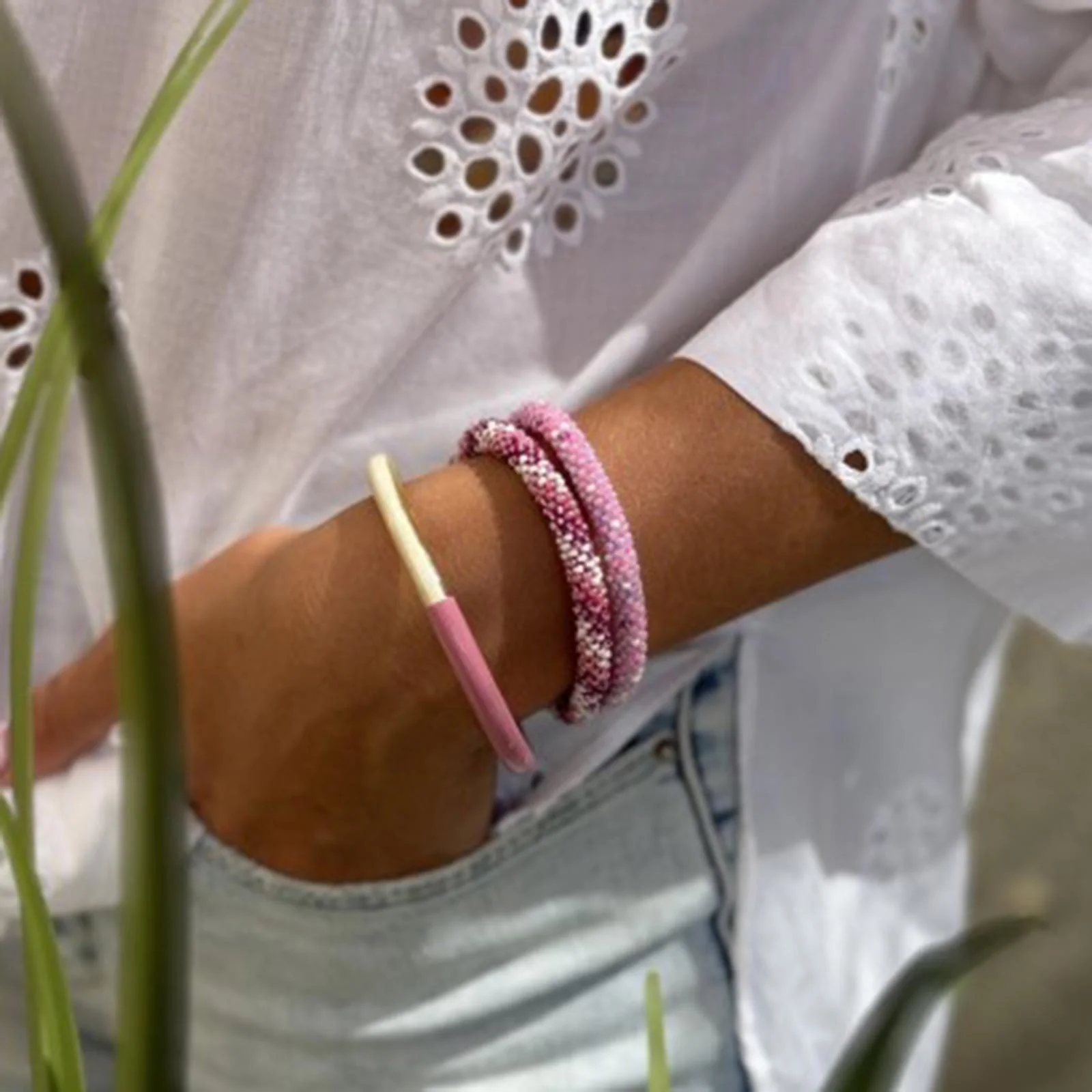 Buffle Horn Bracelet laqué C21 - Image 2