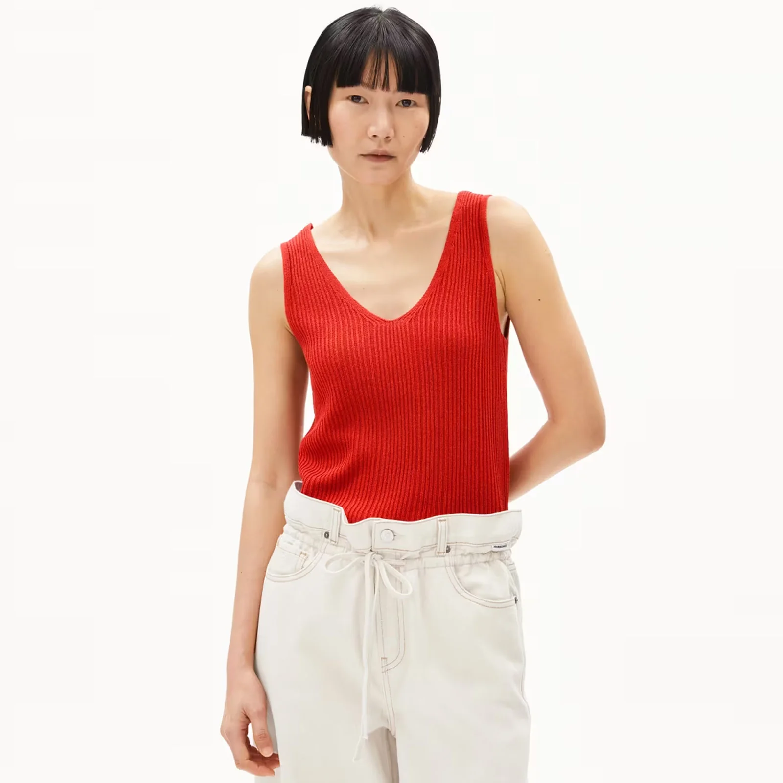 Caaro Lino Top coral blush