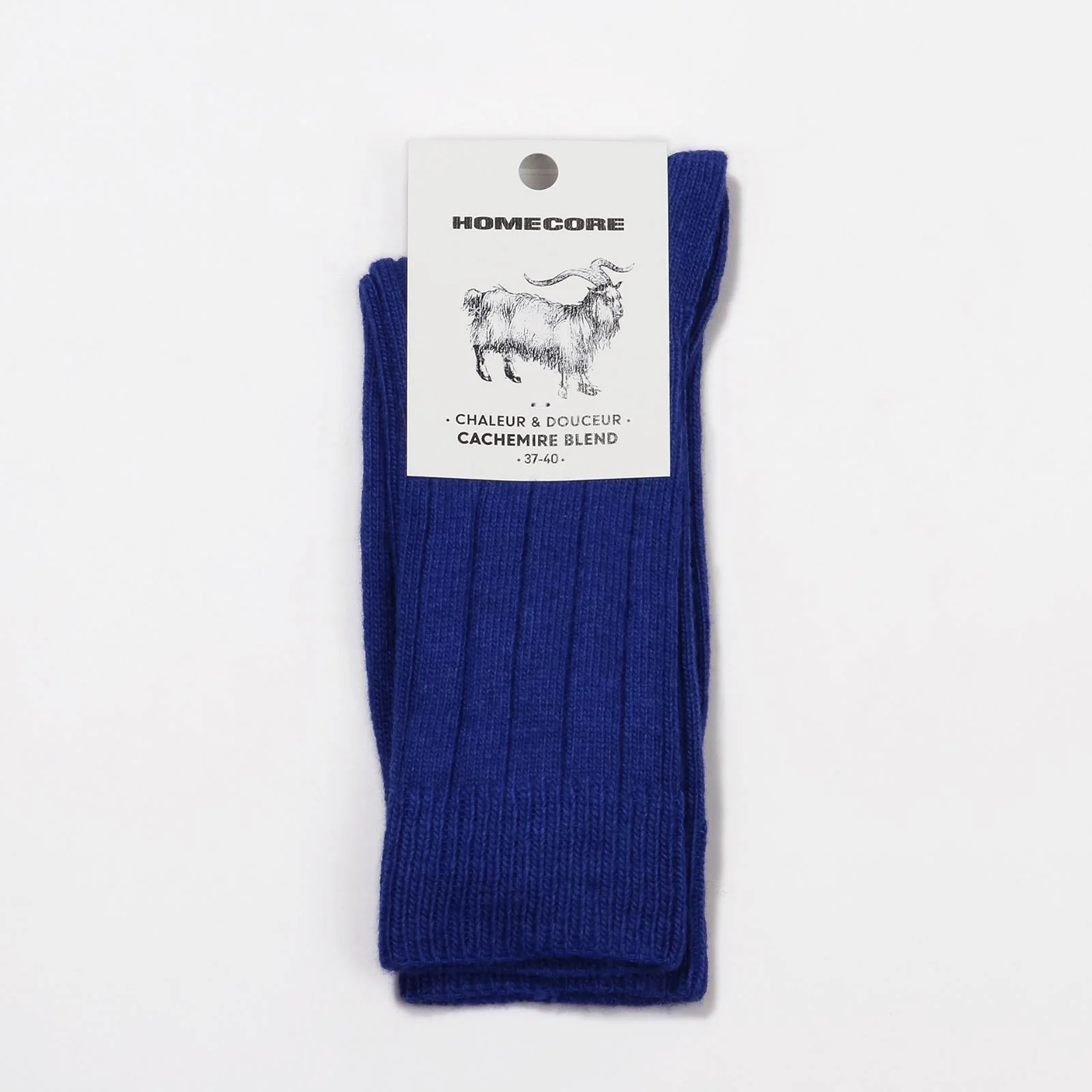 Cashmere Blend Socks electric blue