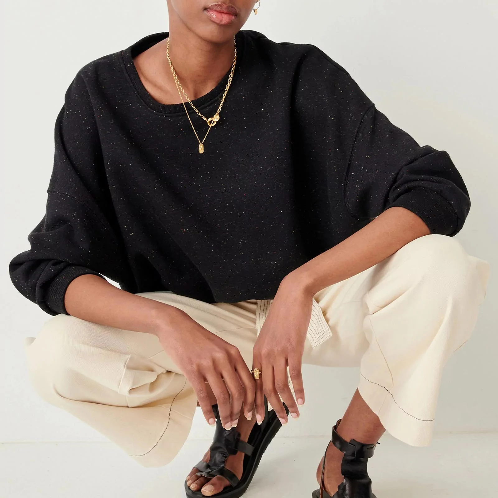 Chebbi Oversized Sweat black granite - Image 2