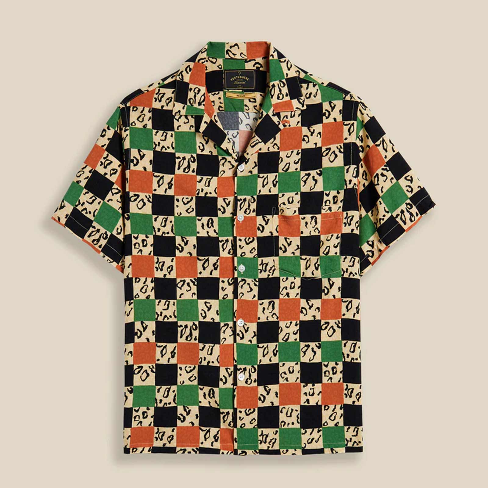 Chita S/S Shirt gree/orange