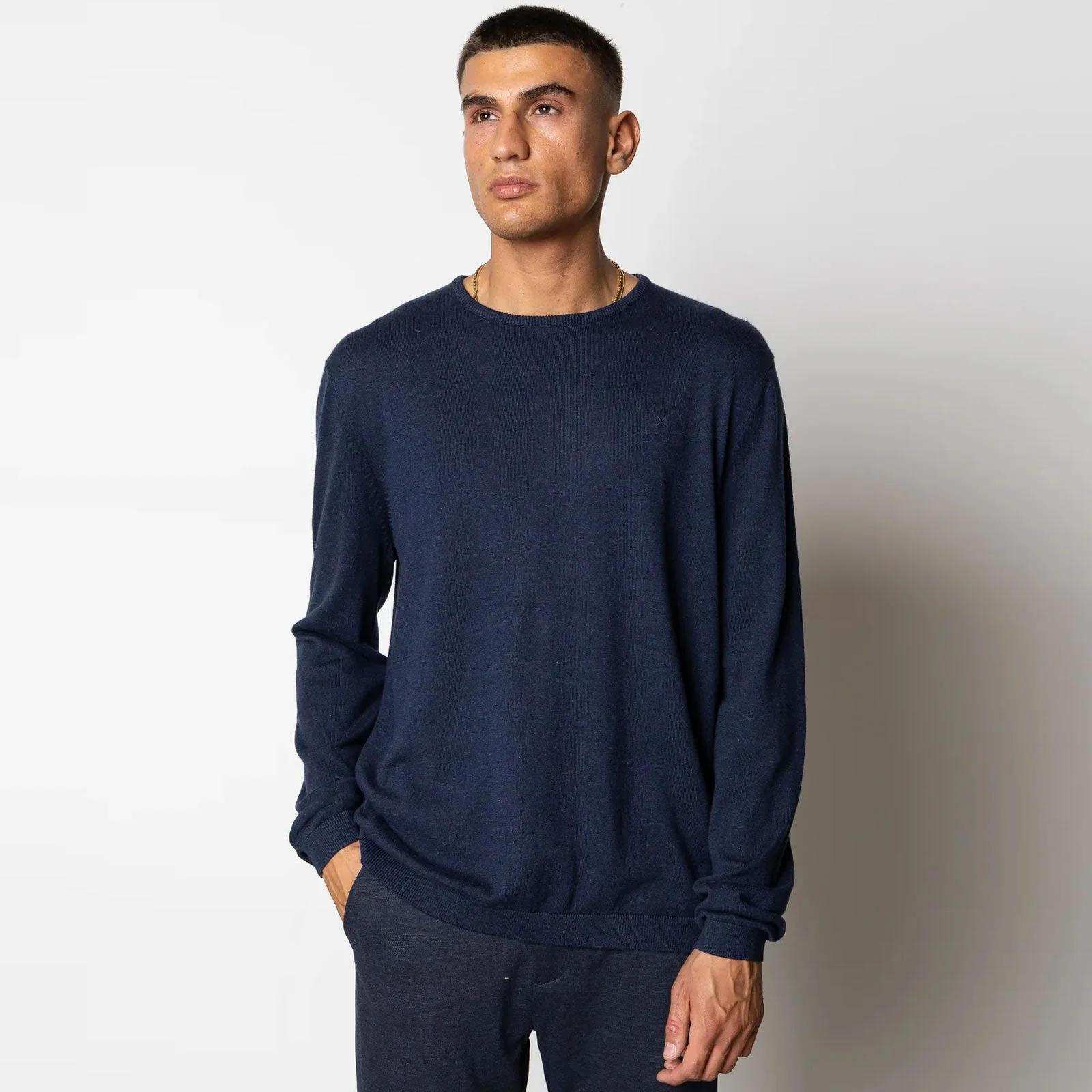 Claude Crewneck Jumper navy melange
