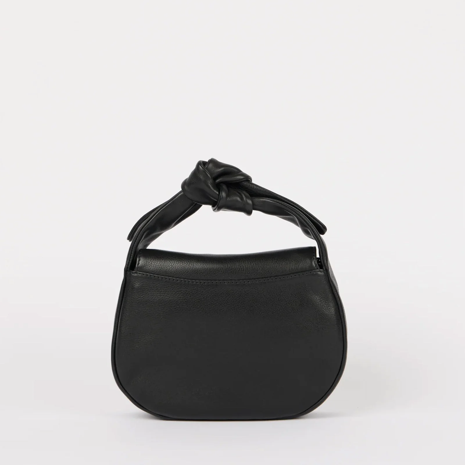 Coco Croissant Soft Grain Leather Bag black - Image 4
