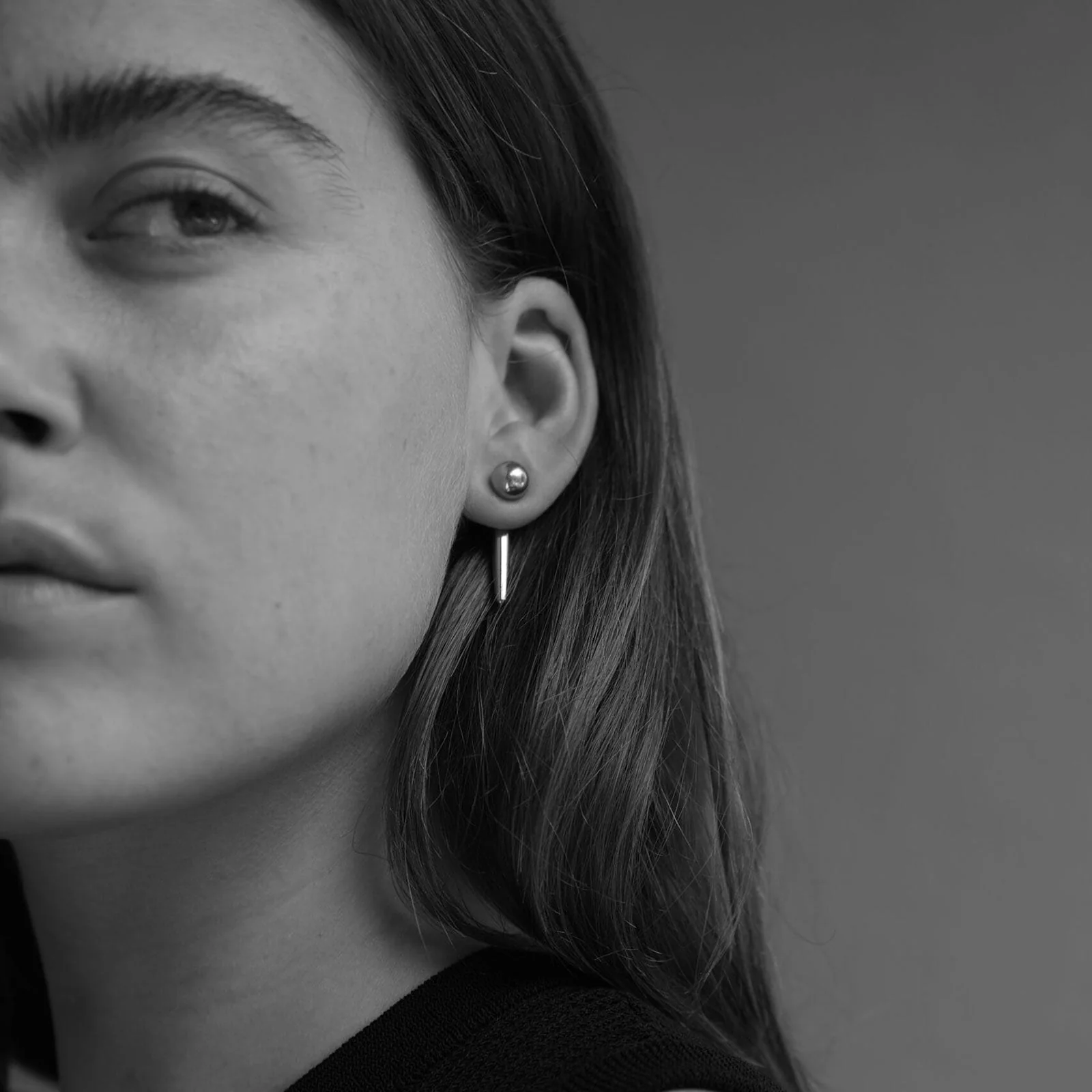 Conflicting Earrings silver