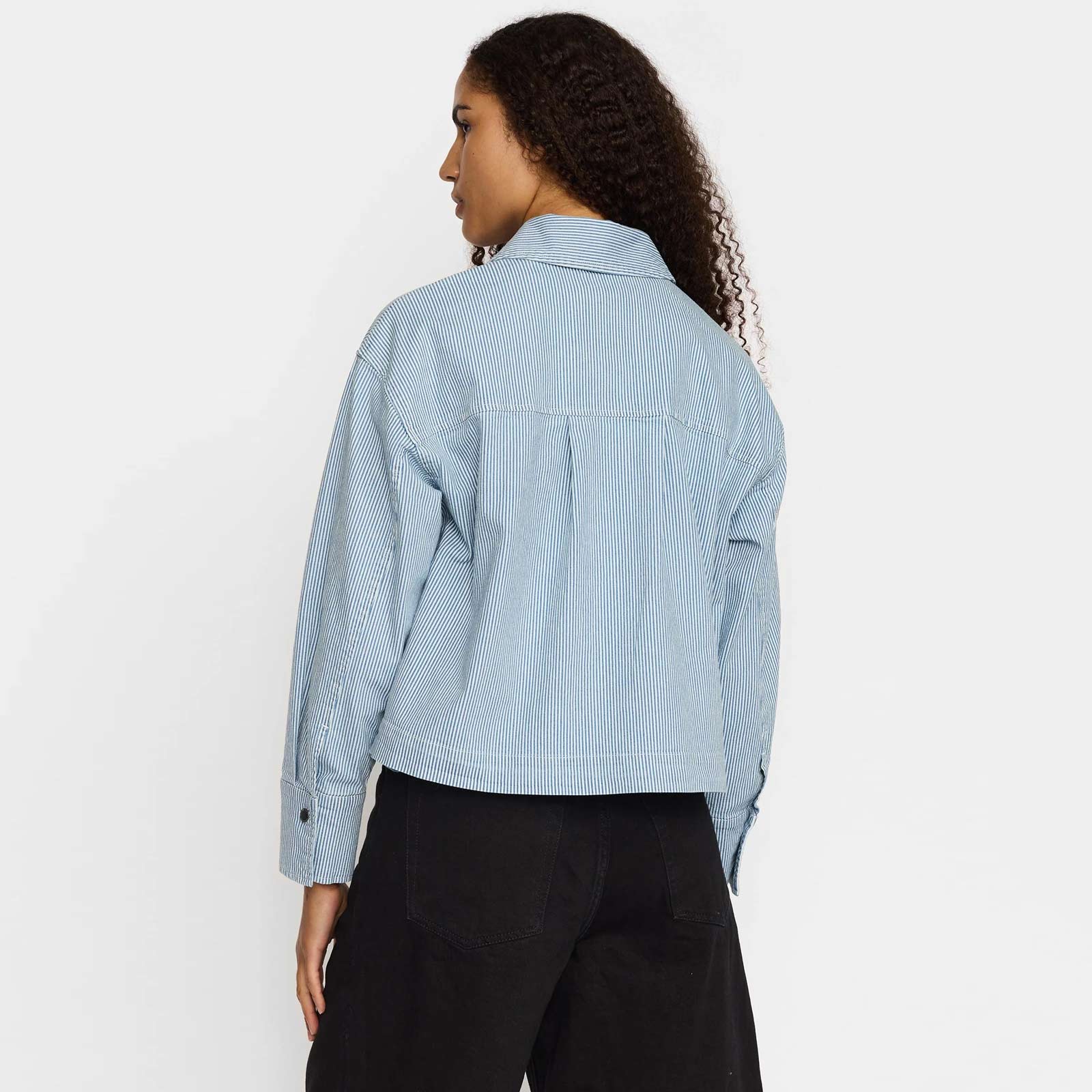 Cropped Shirt blue - Image 2