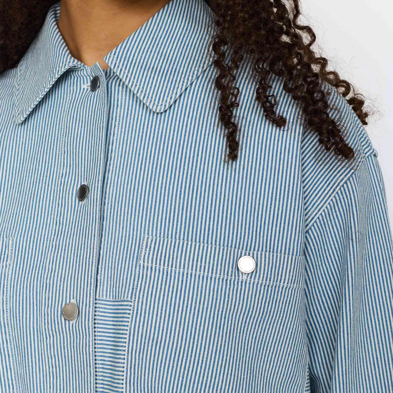 Cropped Shirt blue - Image 4