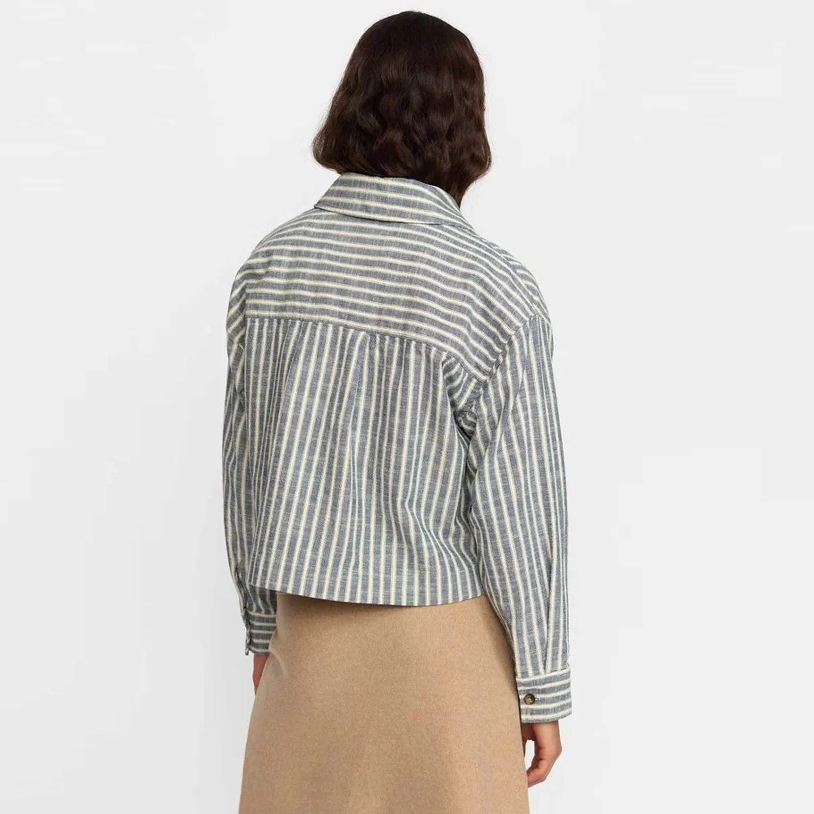 Cropped ShirtJacket blue - Image 2