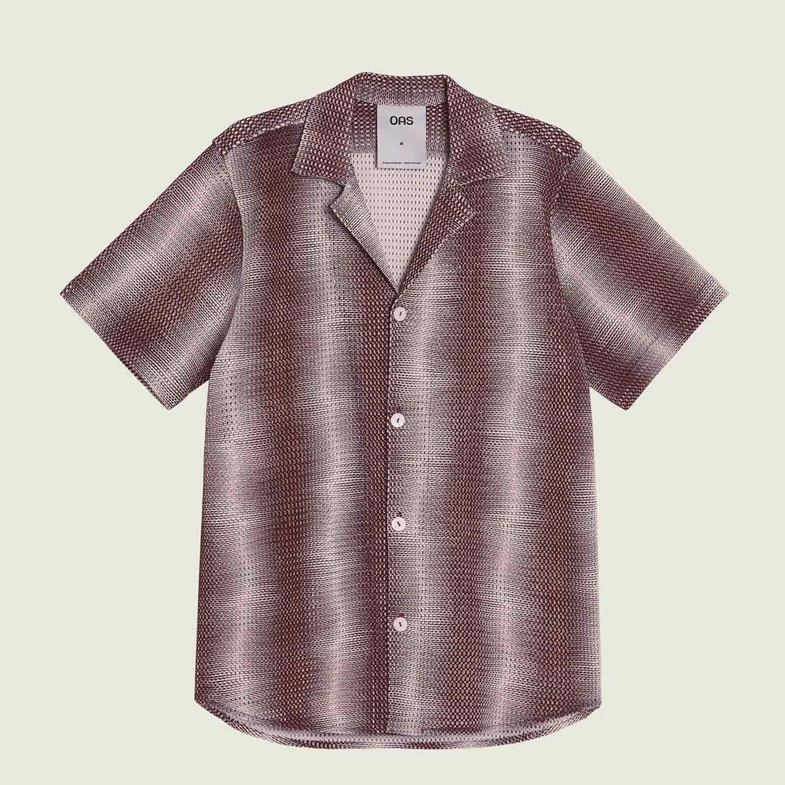 Cuba Net Shirt merlot echo