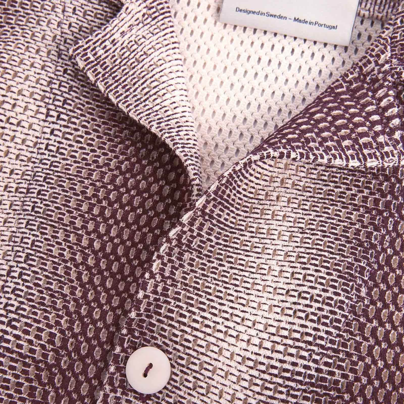 Cuba Net Shirt merlot echo - Image 3